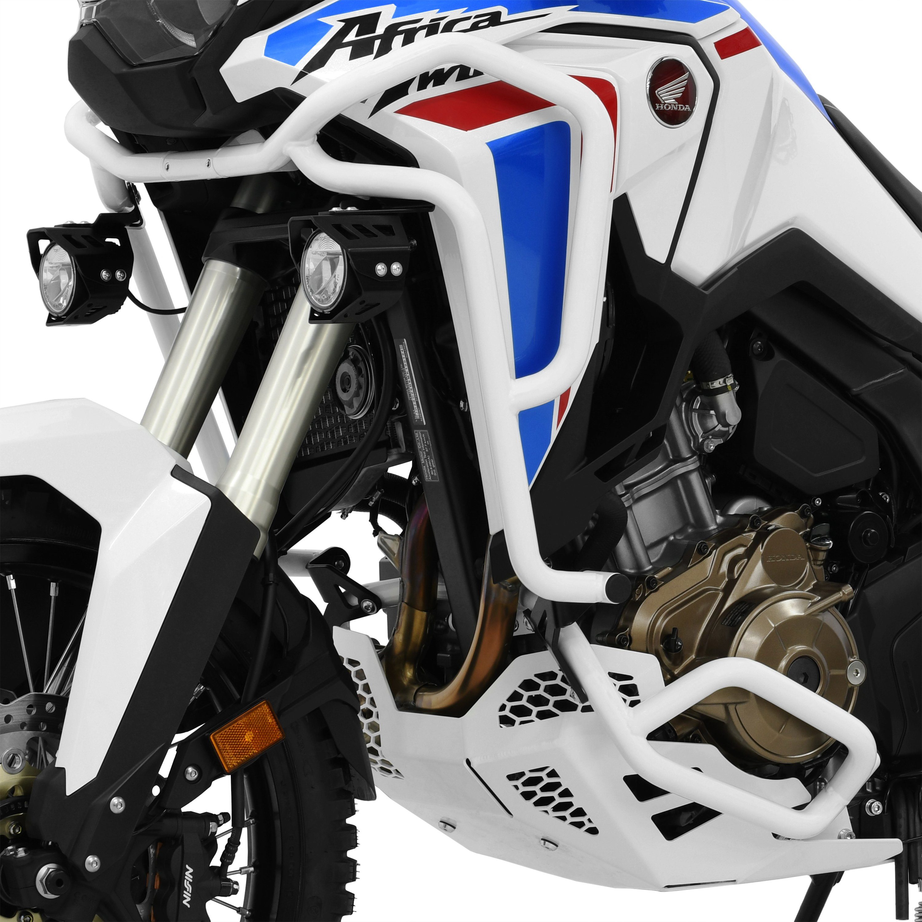 Motor-Schutzhülle Sturzbügel-Set kompatibel mit Honda CRF 1100 L Africa Twin weiß