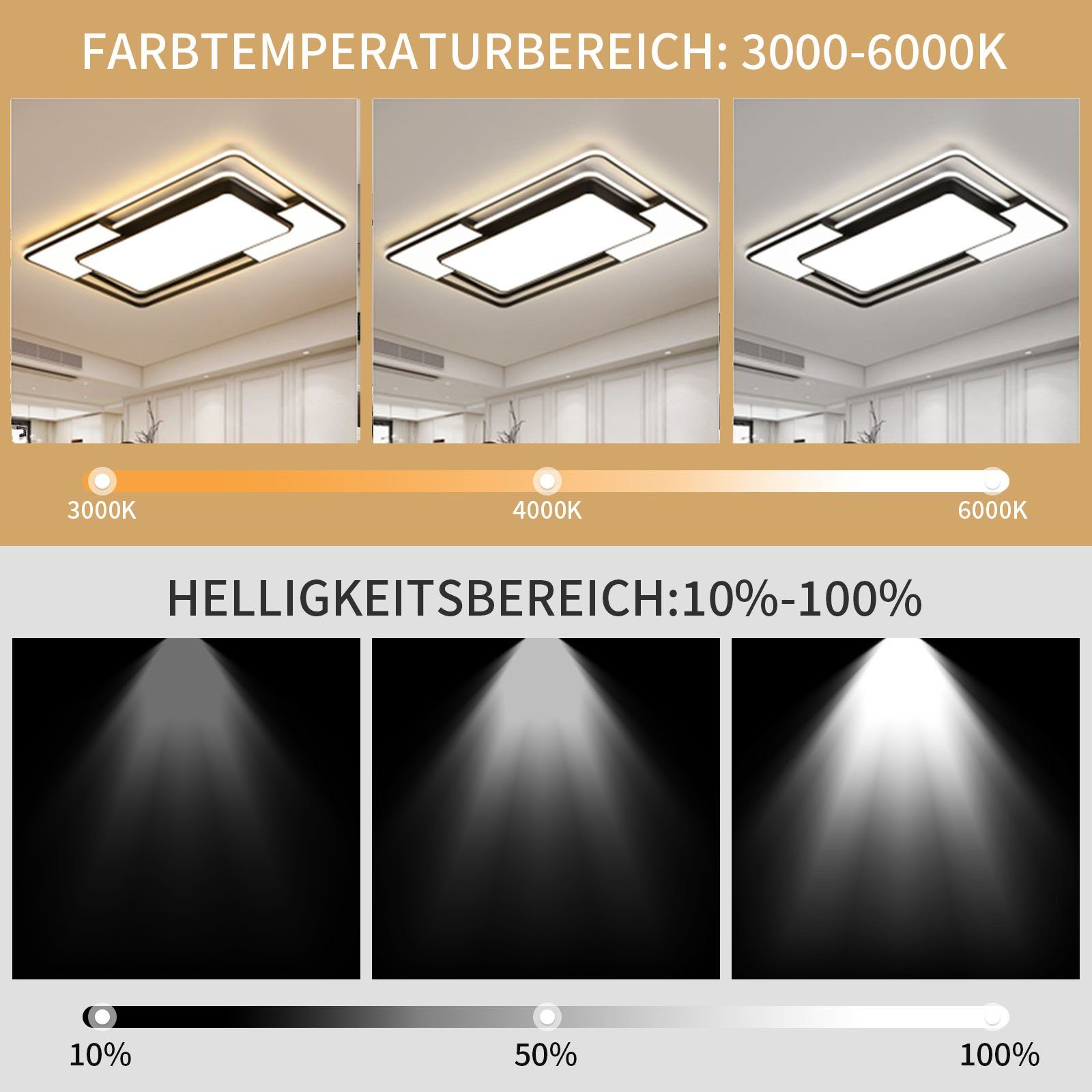 style home LED Deckenleuchte Metall Deckenlampe, günstig online kaufen
