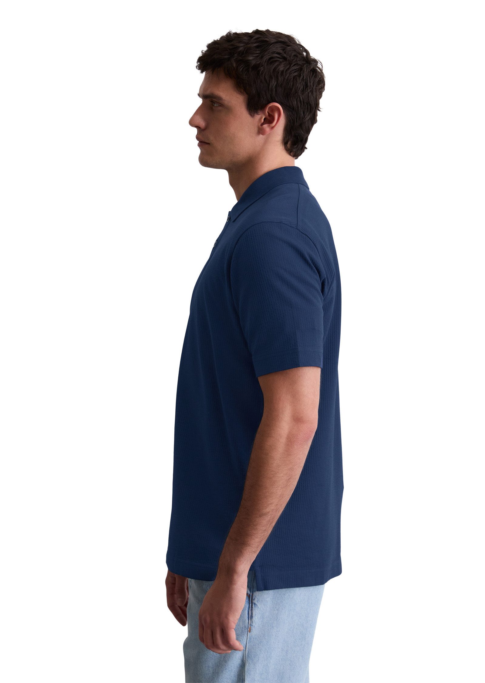Marc O'Polo Poloshirt aus Bio-Baumwoll-Mix günstig online kaufen