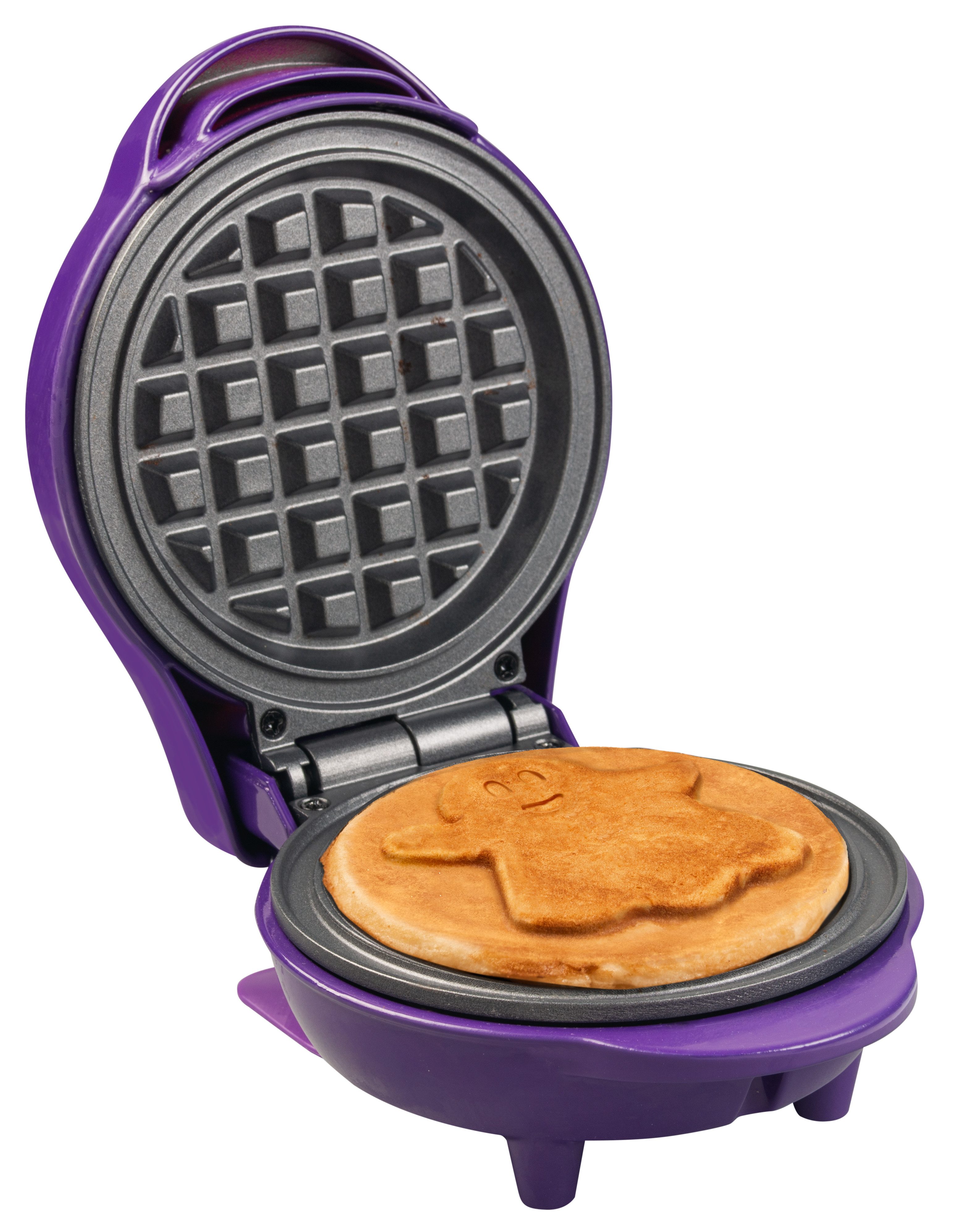 bestron Waffeleisen AMW500, 550 W, Retro-Design, antihaftbeschichtet, leicht, kompakt
