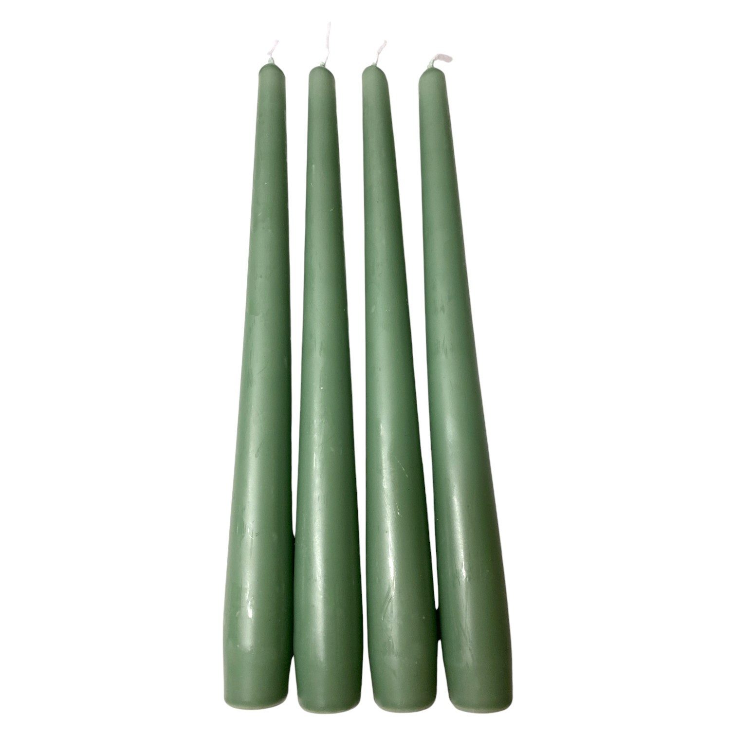 DekoTown Tafelkerze 4 St. Spitzkerzen, 25cm, Salbei Smaragdgrün, tropffrei, günstig online kaufen