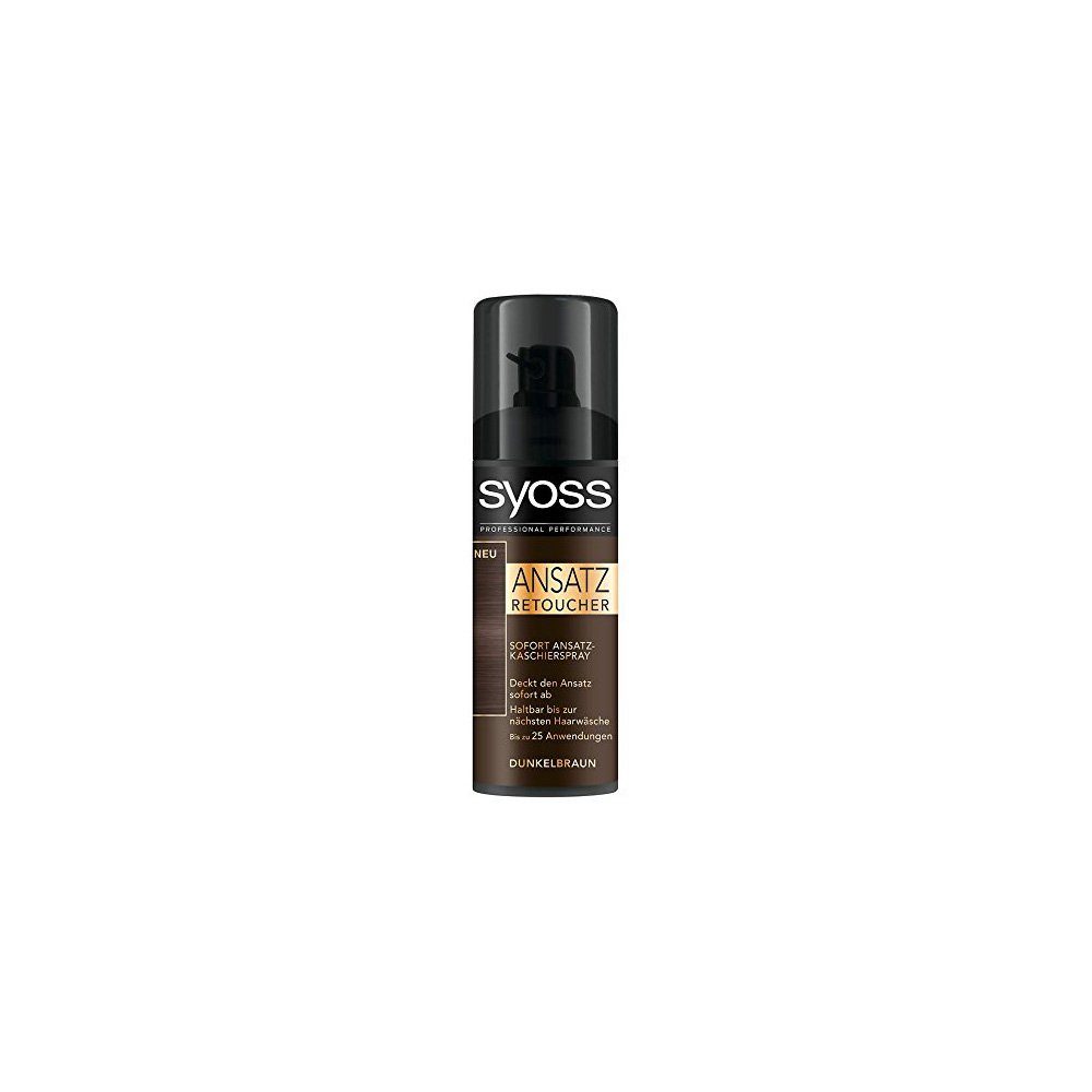 Syoss Haaransatz-Spray Professional Performance 120 Ansatz ml Retoucher braun, Spray