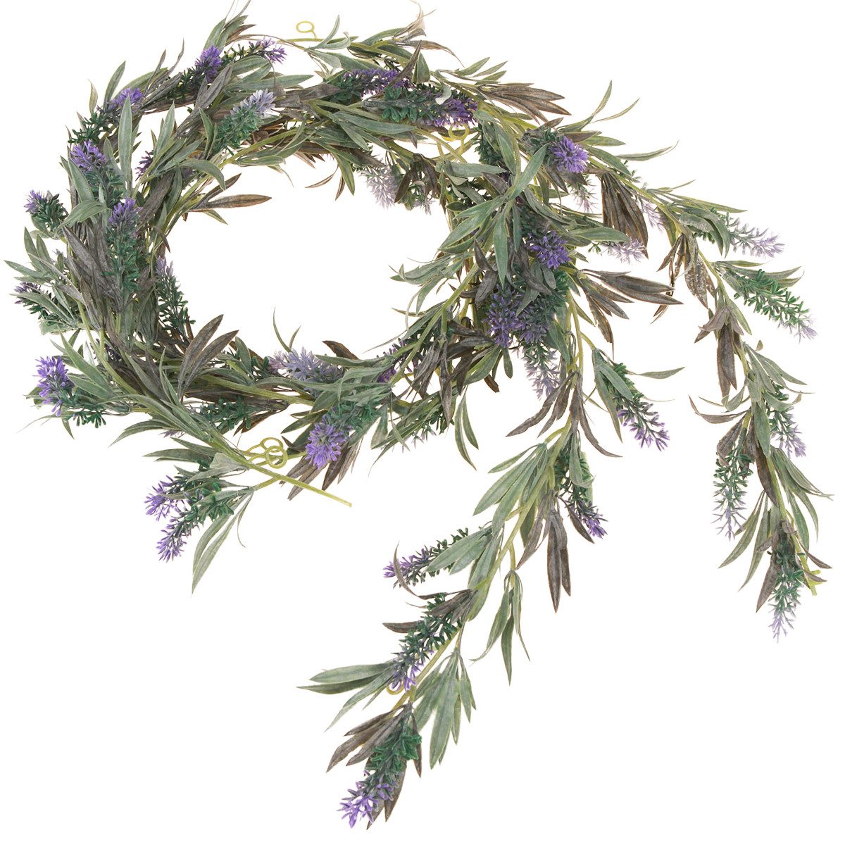 Kunstgirlande Lavendel Blumengirlande Künstlich Lila Grün günstig online kaufen