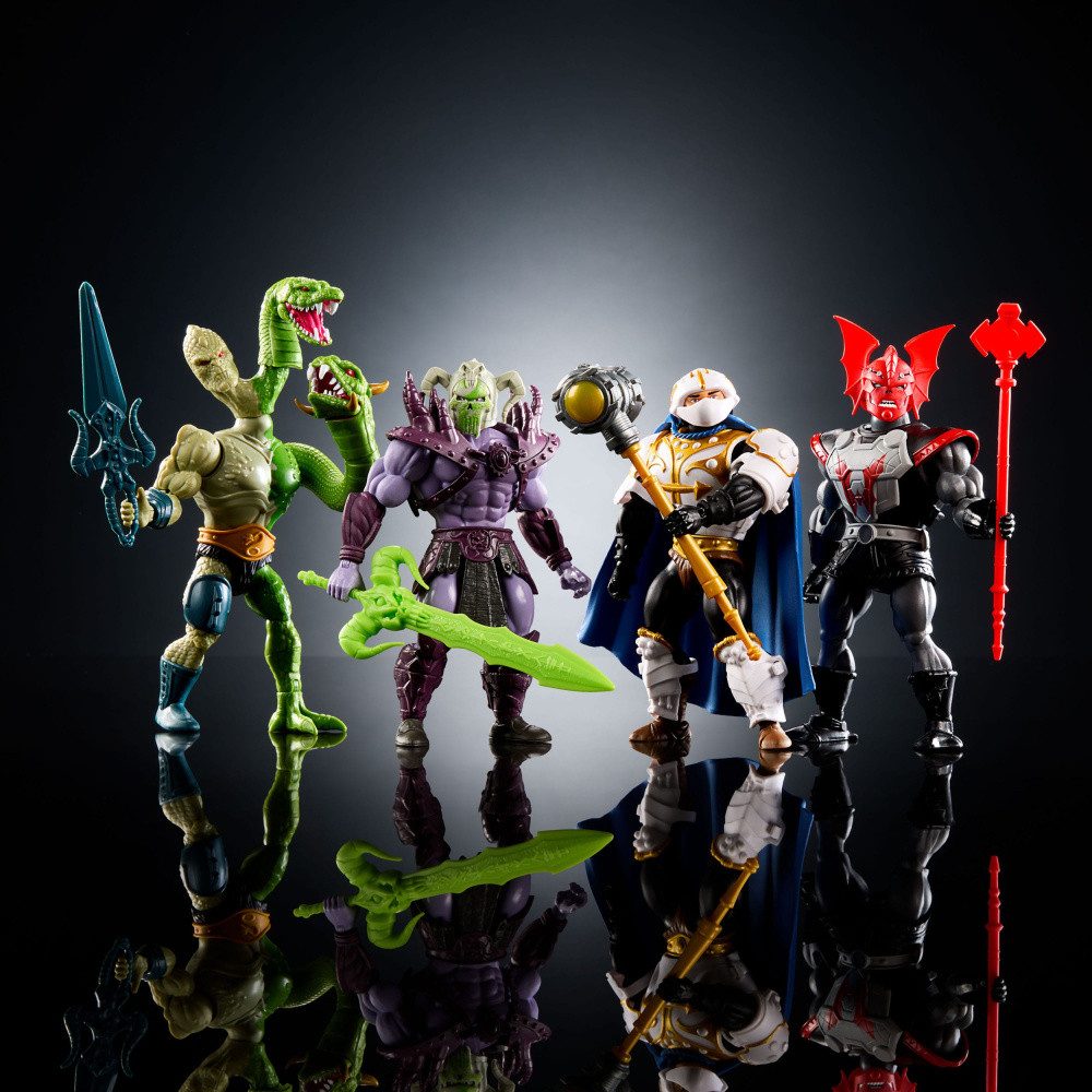 Mattel® Actionfigur Masters of the Universe Origins 4er-Pack Battle for Eternia Actionfigu