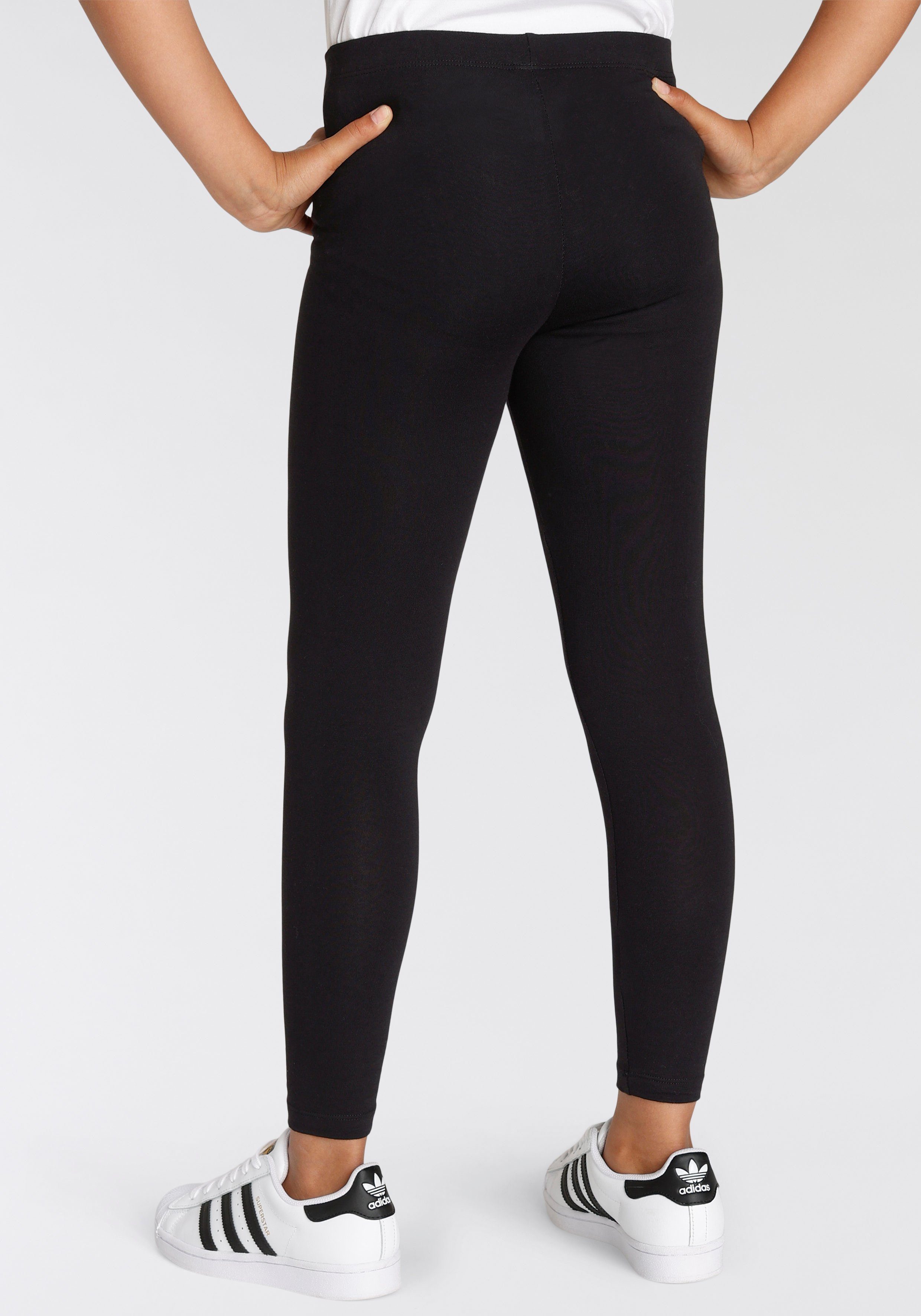 KIDSWORLD Leggings Basic Leggings für Mädchen aus Baumwollstretch