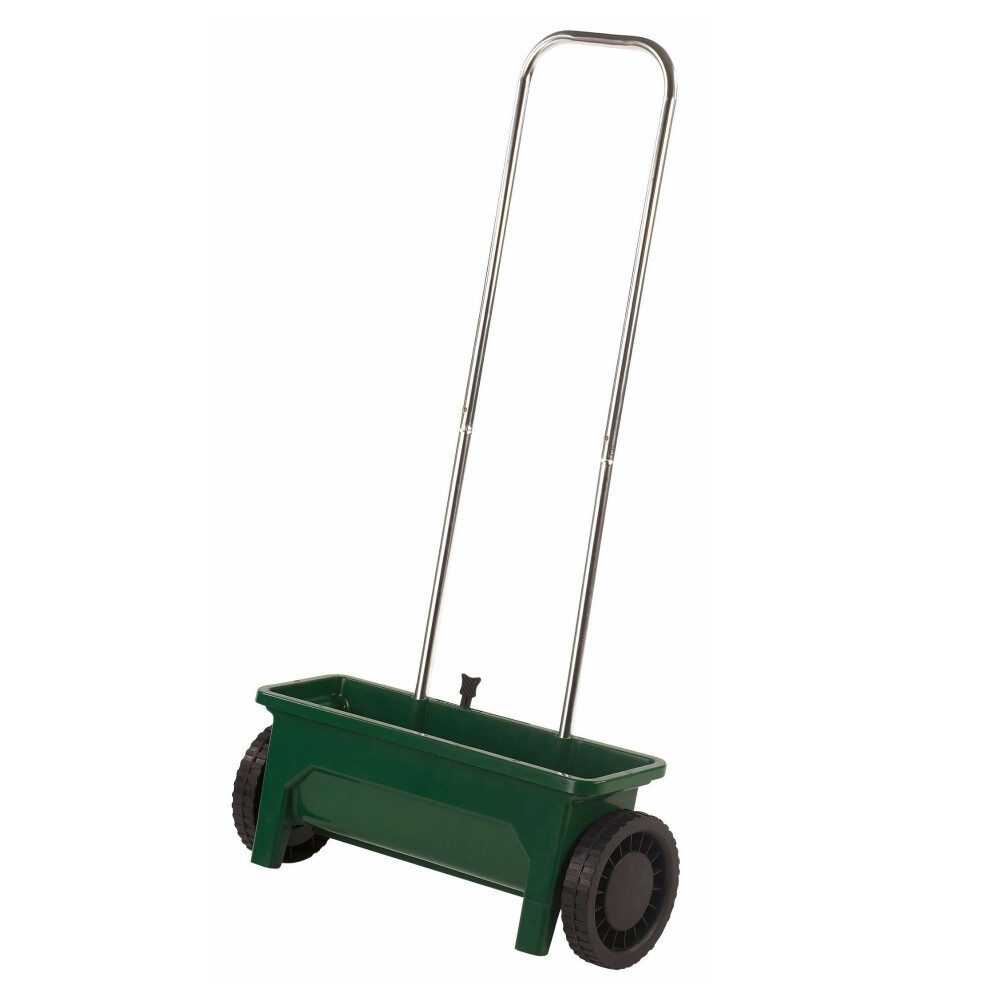 Toolland Streuwagen Toolland Düngewagen für Rasen, Saatstreuer, Streugut 0-8 mm, 12 L, Grü, (1-tlg)