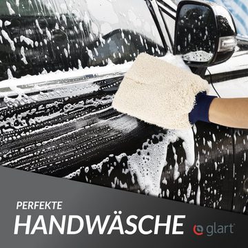 Glart 44WH Mikrofaser Auto Waschhandschuh Premium kratzerfrei saugstark Mikrofasertuch (80% Polyester, 20% Nylon)