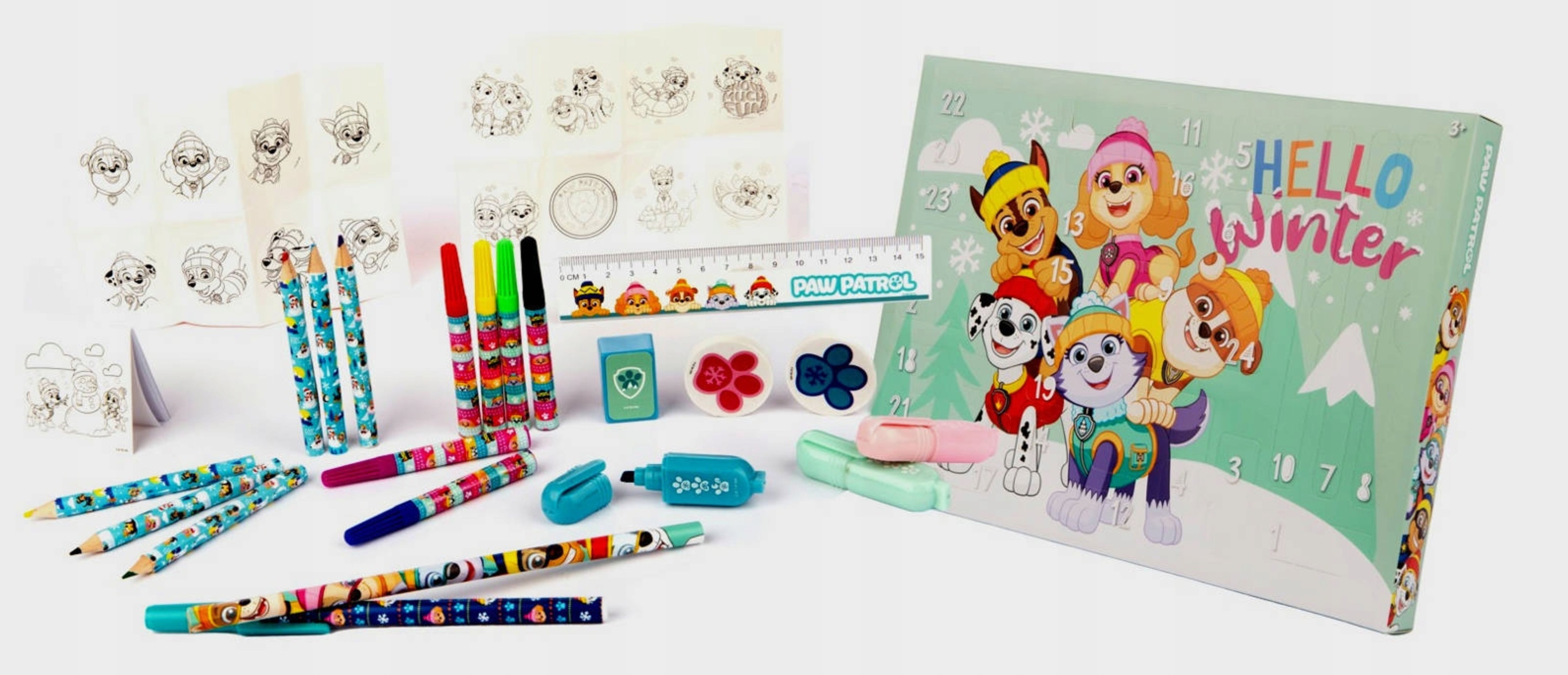 PAW PATROL Adventskalender Paw Patrol Adventskalender 2025 – 24 Schul- und Kreativ-Gadgets (1-tlg)