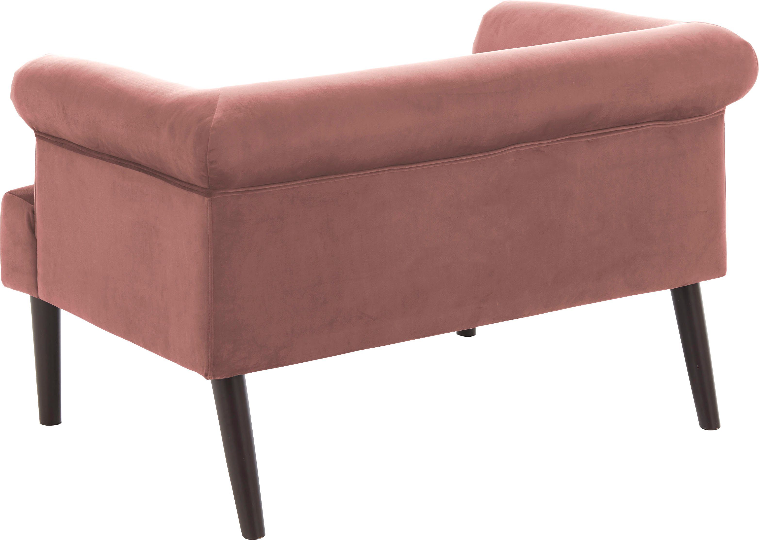 ATLANTIC home collection 1,5-Sitzer Charlie, XXL-Sessel mit Samtveloursbezug, mit Wellenunterfederung