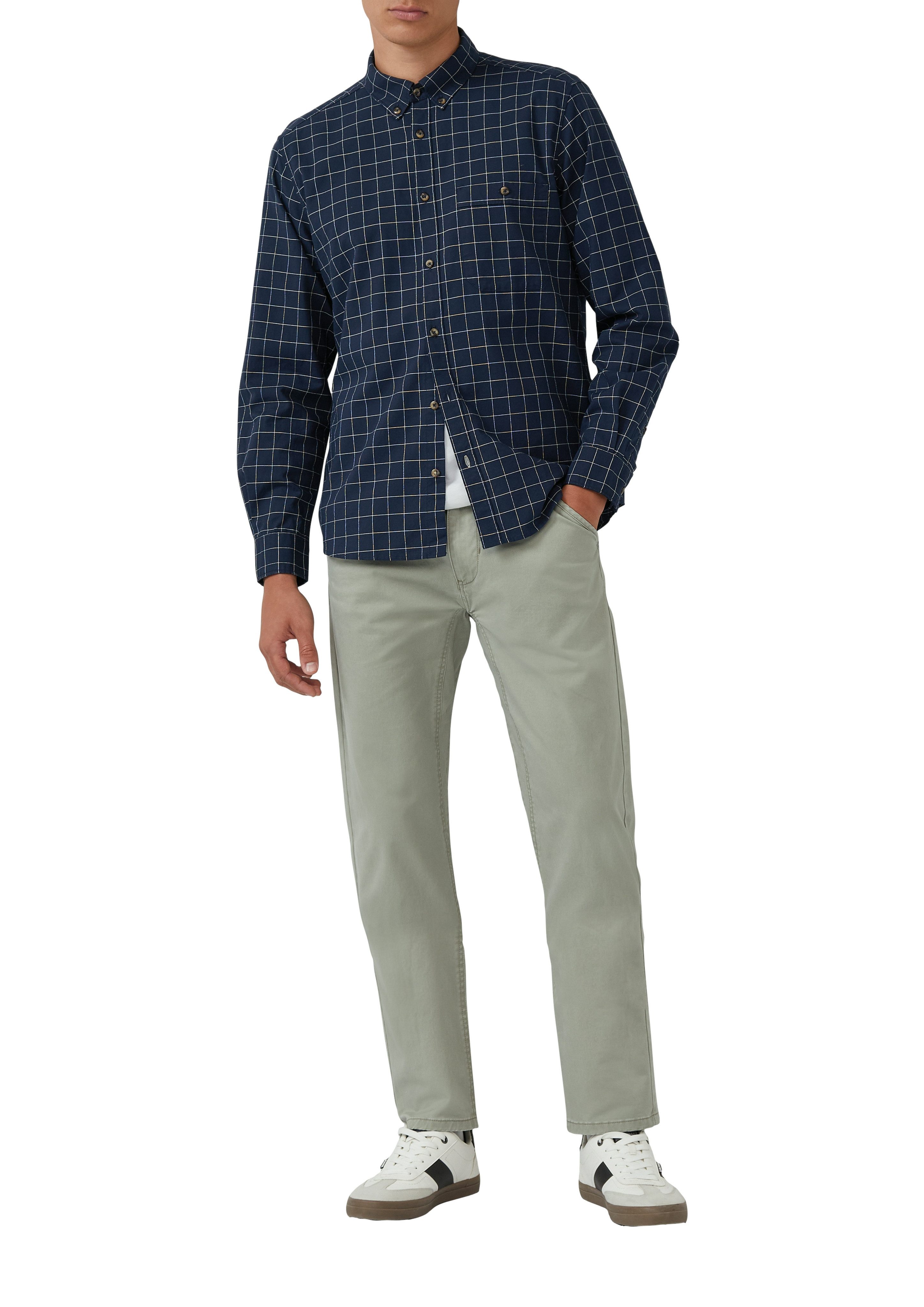 s.Oliver Langarmhemd mit Logo Stickerei günstig online kaufen