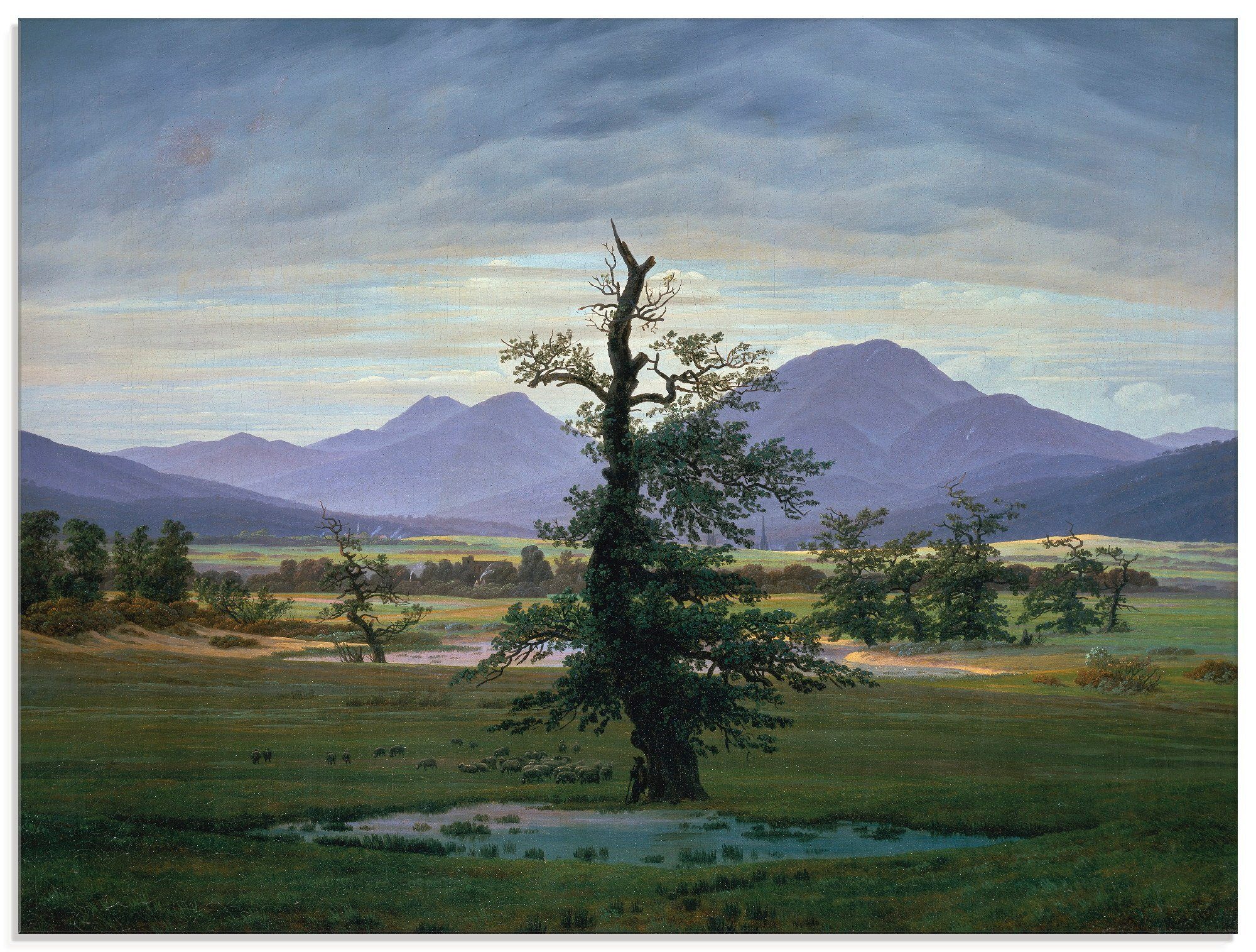 Artland Glasbild »Der einsame Baum«, Wiesen & Bäume (1 Stück)-Otto