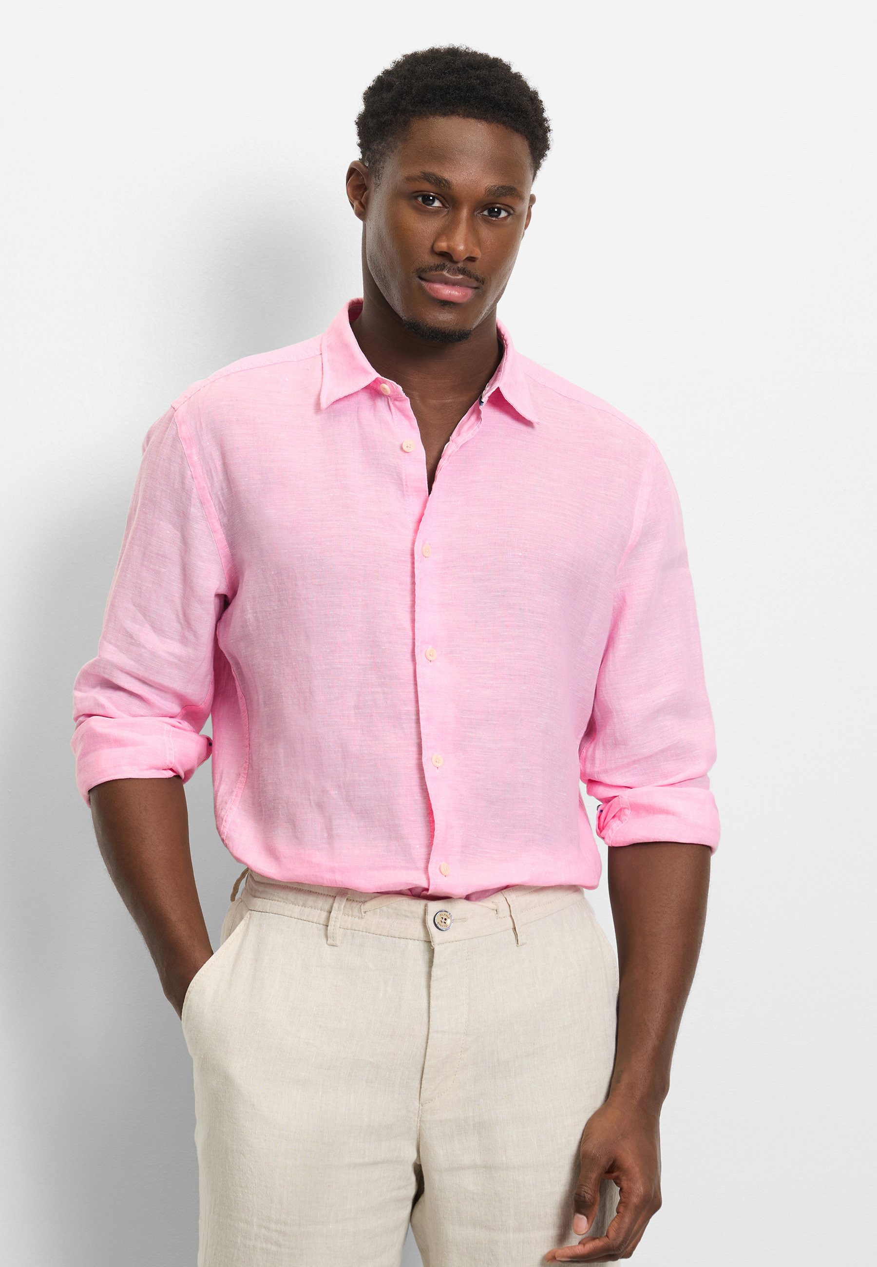 OLYMP Langarmhemd OLYMP Casual, Regular Fit, Kent