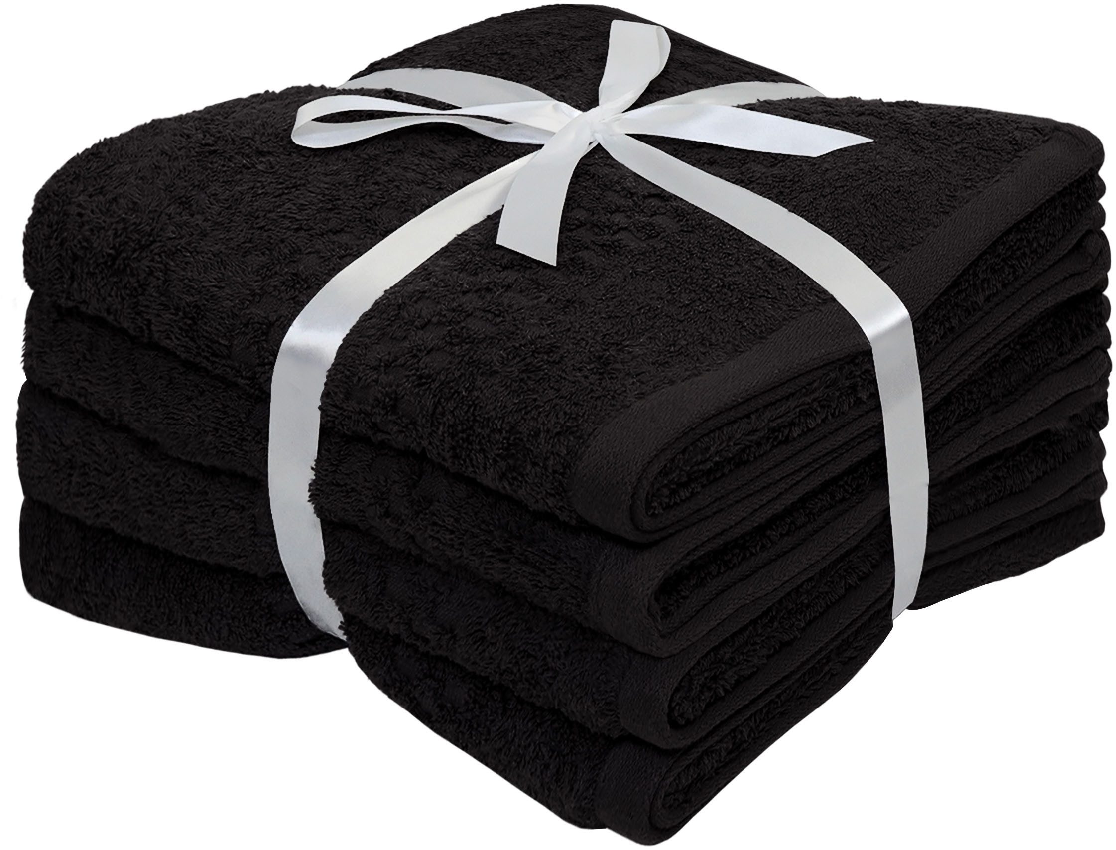 OTTO home Handtuch Regona, Handtücher 50x100cm, flauschig und weich, 500gr/m², Frottier (Set, 4-St), Premium Handtücher mit Bordüre, Set, 100% Baumwolle, 5 Jahre Garantie