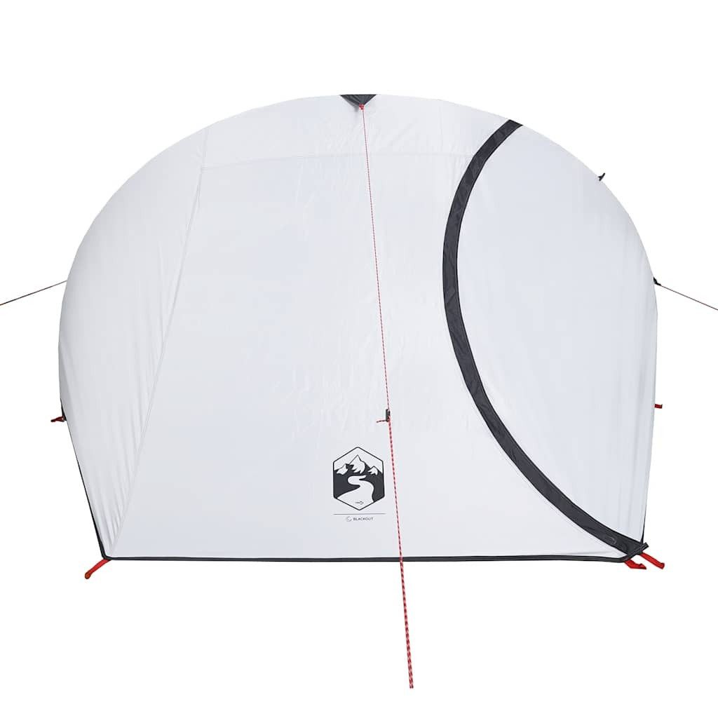 vidaXL Kuppelzelt Kuppel-Campingzelt 4 Personen Weiß Dunkel Wasserdicht, (1 tlg)