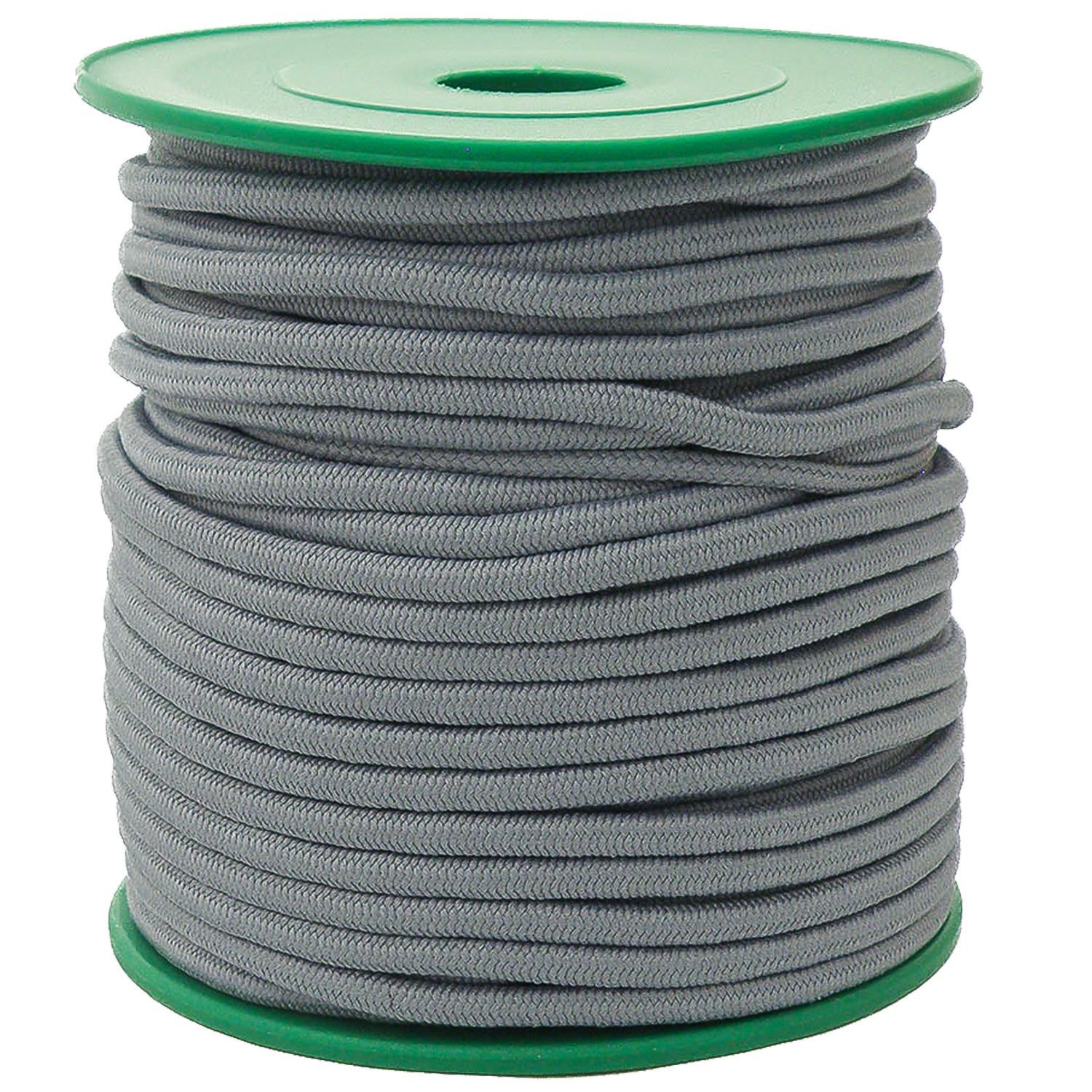 maDDma Gummiband Gummikordel 25m x Ø 3mm Gummischnur Gummiband Bekleidungsgummi, grau
