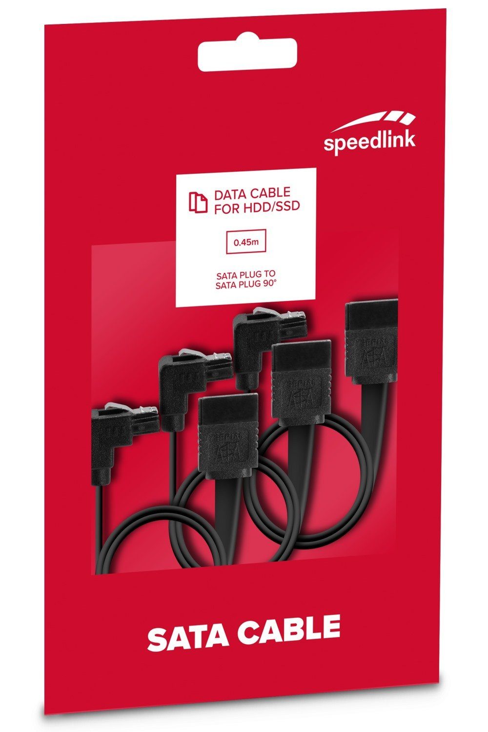 Speedlink Speedlink 3x SATA-3 Daten-Kabel S-ATA 6 Gb/s Computer-Kabel, SATA-3, Kein (45 cm), Daten-Kabel S-ATA 6 Gb/s High Speed Festplatte SSD HDD 90°