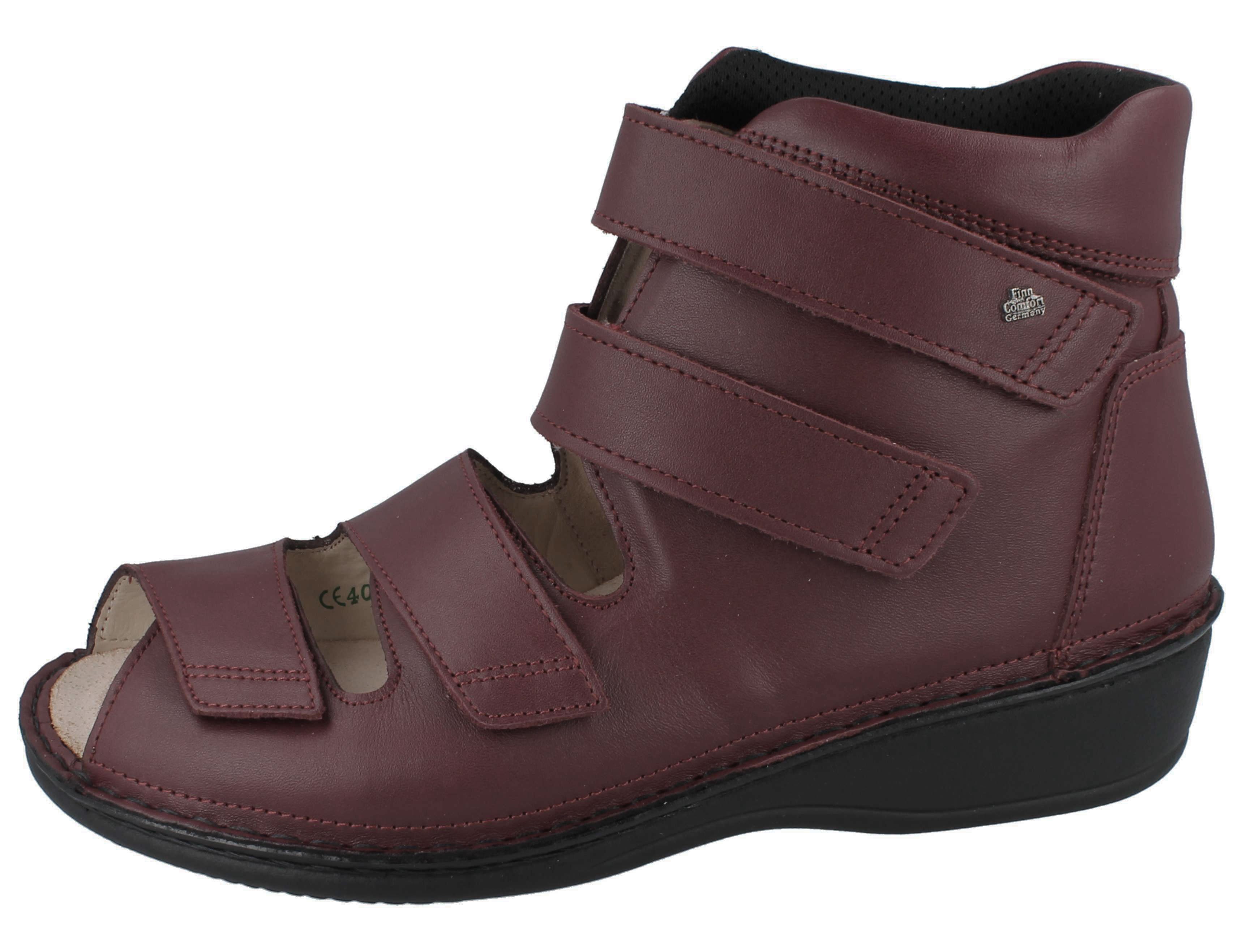 Finn Comfort FINN COMFORT PROPHYLAXE 96402 Damen Sandale rot Glattleder - Größe: Sandale Wechselfußbett