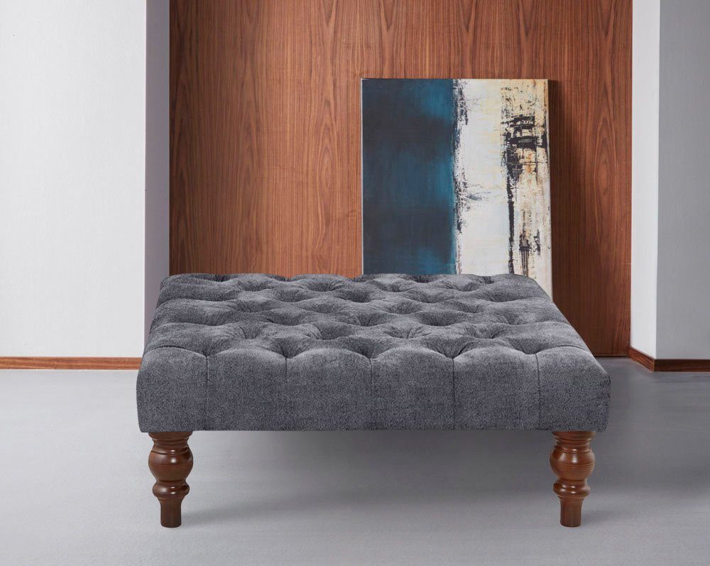 Home affaire Polsterhocker "Chesterfield", mit Knopfheftung, auch in Leder günstig online kaufen