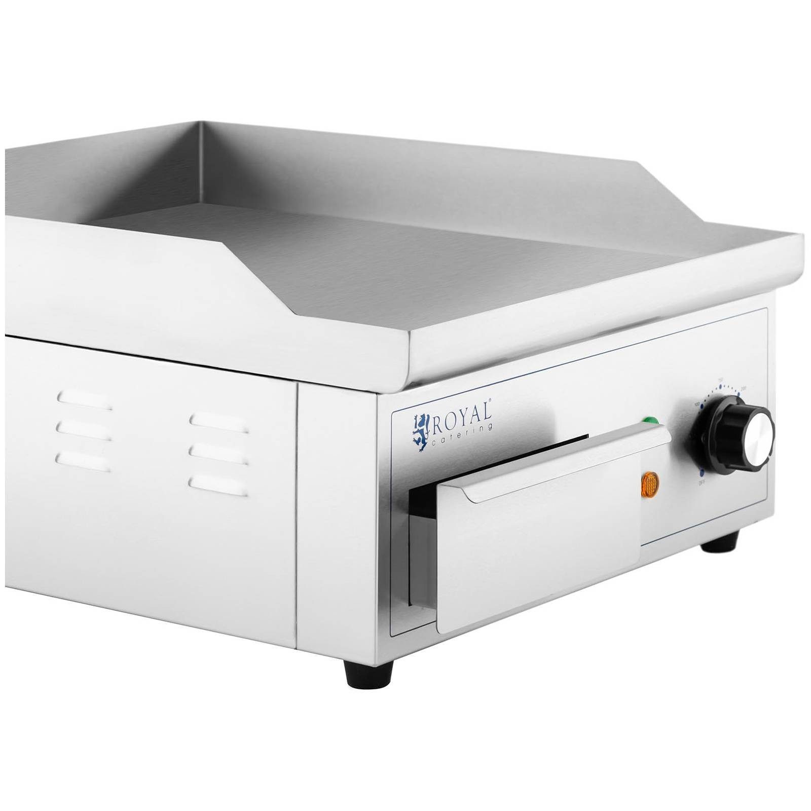 Royal Catering Elektrogrill Elektro Grillplatte 35 x 38 cm Griddleplatte glatt 2000 W 50 - 300 °C, 2000 W