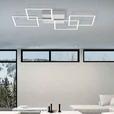 click-licht LED Deckenleuchte »LED Deckenleuchte Inigo aus Aluminium in Silber«, Deckenlampe, Deckenbeleuchtung, Deckenlicht