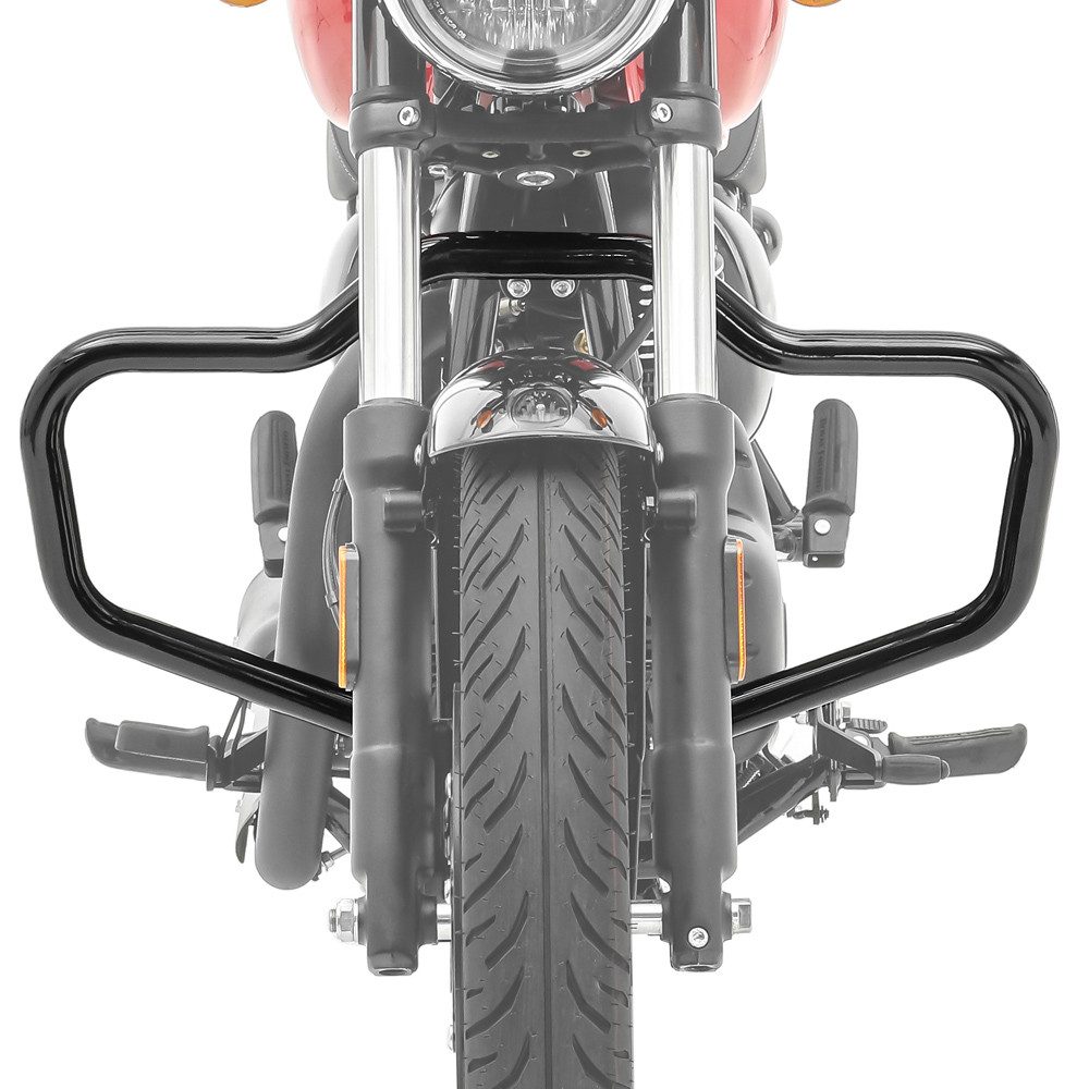 Craftride Motor-Schutzhülle Sturzbügel Mustache für Royal Enfield Meteor 350 21-26 # 32mm