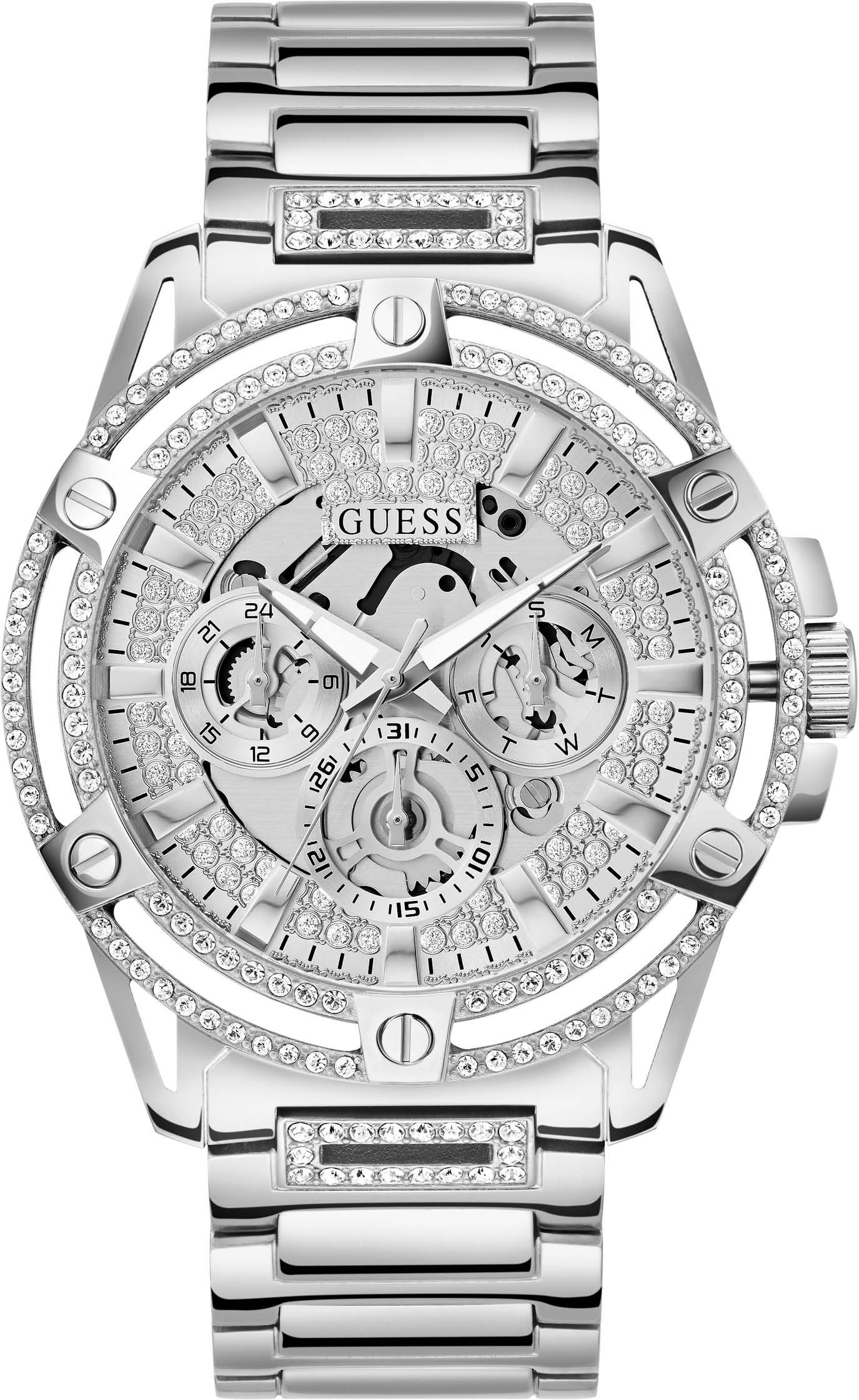 Guess Multifunktionsuhr GW0497G1, Armbanduhr, Quarzuhr, Herrenuhr