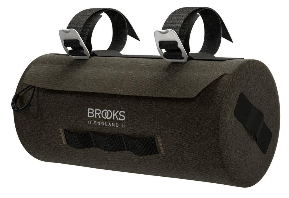 BROOKS ENGLAND Fahrradtasche BROOKS Scape Handlebar Pouch Mud Green - wasserdichte Lenkertasche 3 L