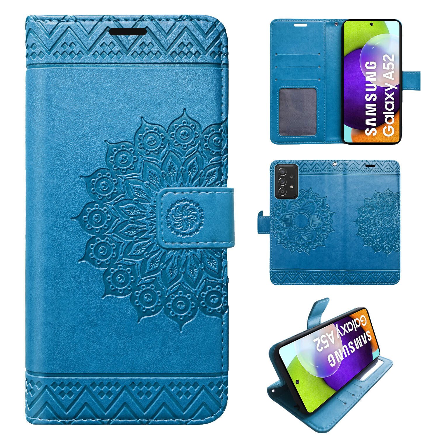 betterfon Handyhülle Handytasche für Samsung Galaxy A52 Klapphülle, Wallet Case mit Kartenfächern Magnetverschluss und weicher Innenhülle
