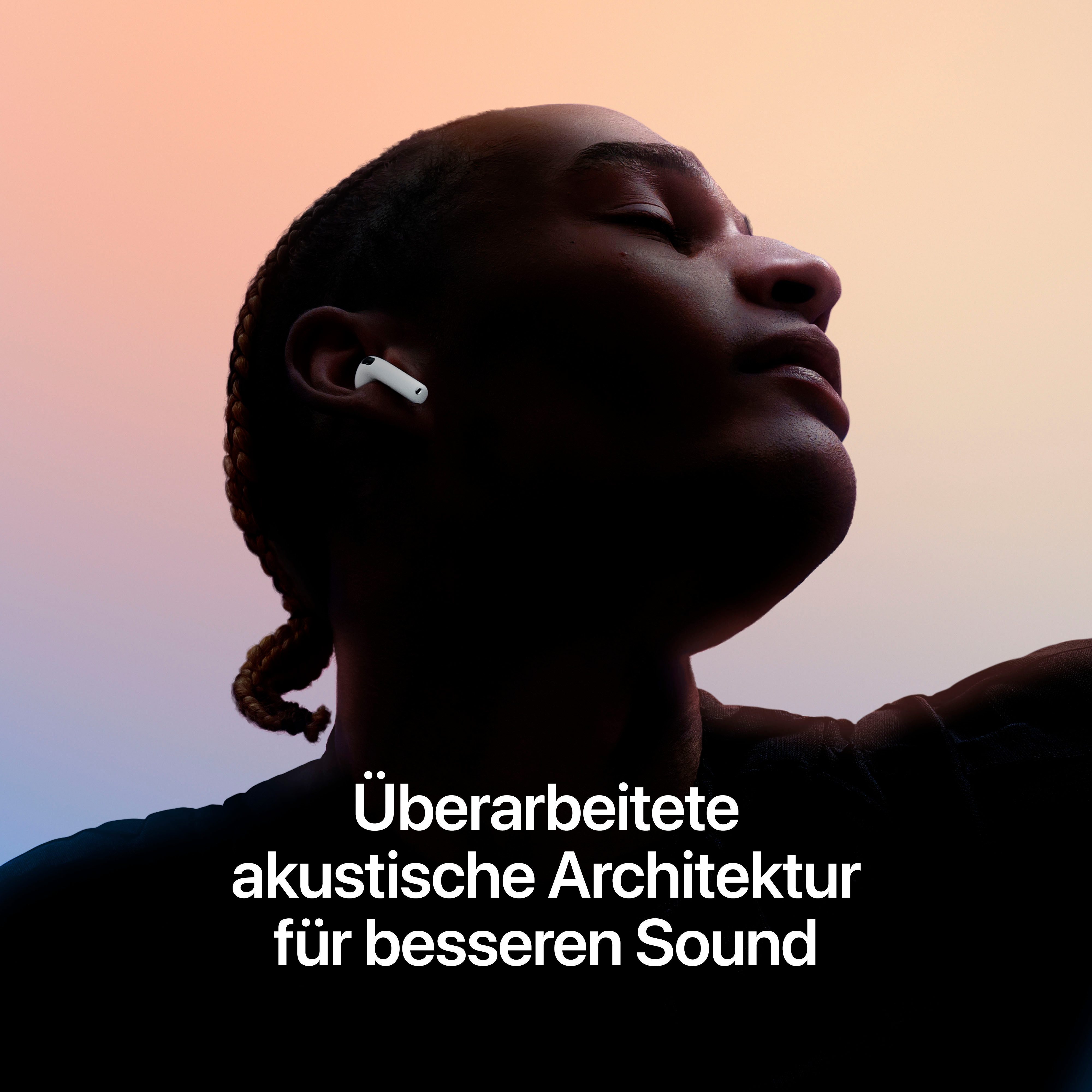 Apple AirPods 5 wireless In-Ear-Kopfhörer (Active Noise Cancelling (ANC), Freisprechfunktion, Transparenzmodus, True Wireless, integrierte Steuerung für Anrufe  – Bild 3 von 5