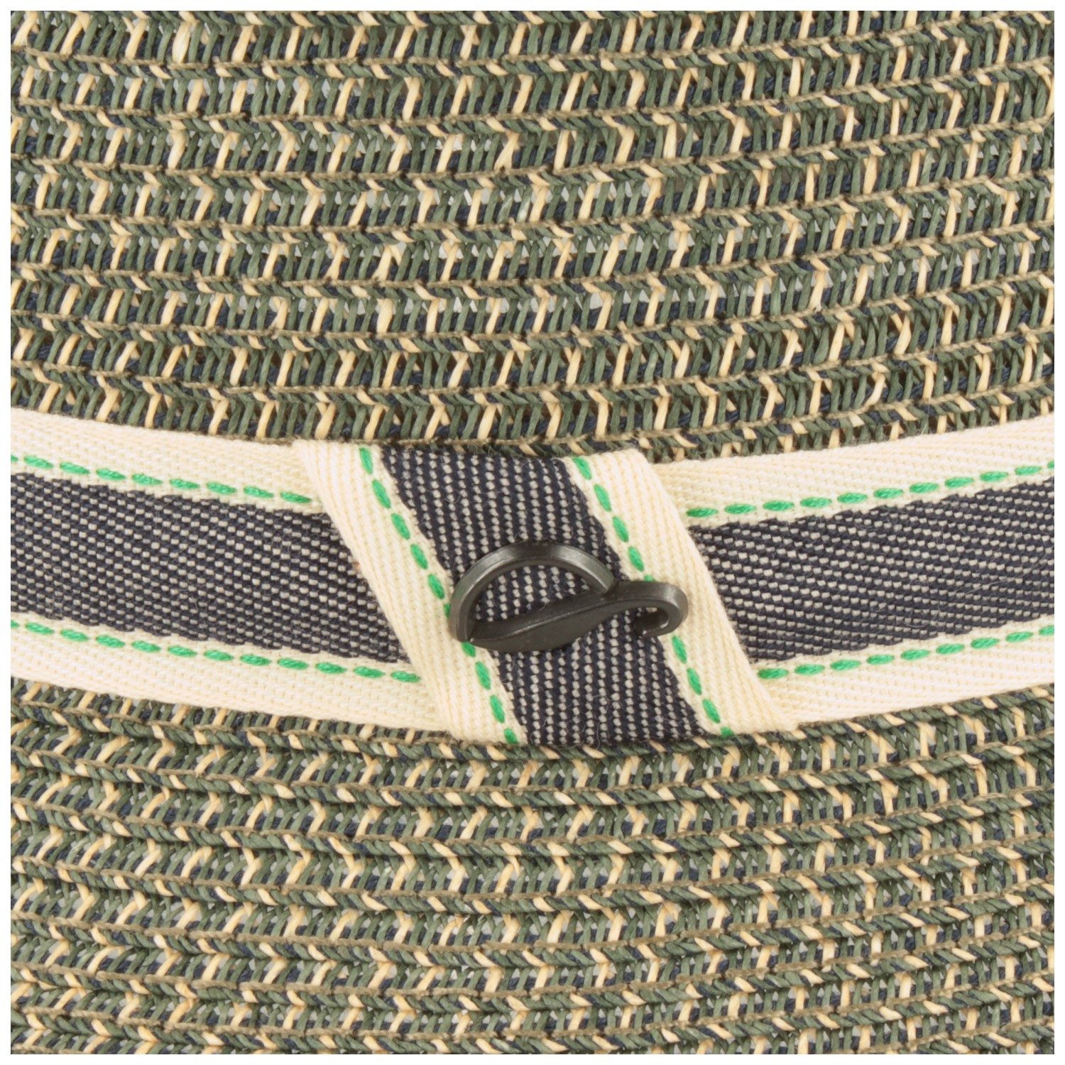 Göttmann Strohhut Trilby Newman Bortenhut mit gestreiftem Band