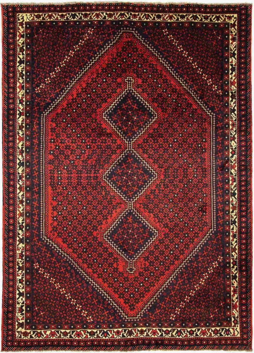 Orientteppich Shiraz 203x288 Handgeknüpfter Orientteppich / Perserteppich, Nain Trading, rechteckig, Höhe: 10 mm