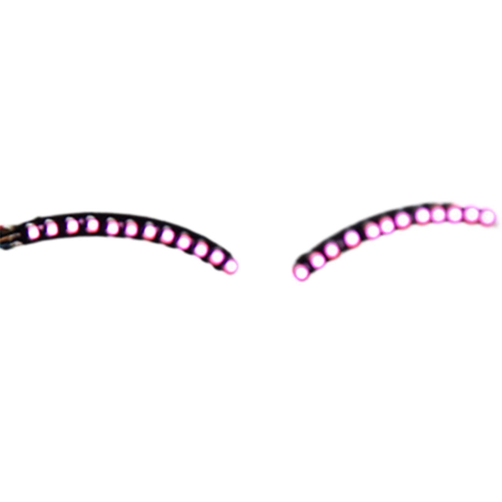 Blusmart Bandwimpern LED Personalisierte, Für Falsche Leuchtende pink Wimpern Halloween, Bandwimpern