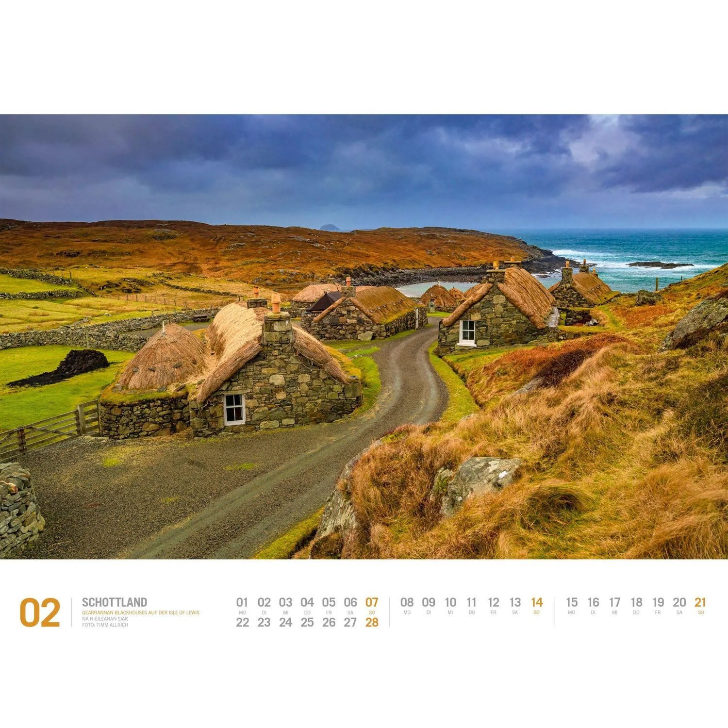 Ackermann Wandkalender Schottland Kalender 2027, Unterwegs zwischen Highlands und Hebriden