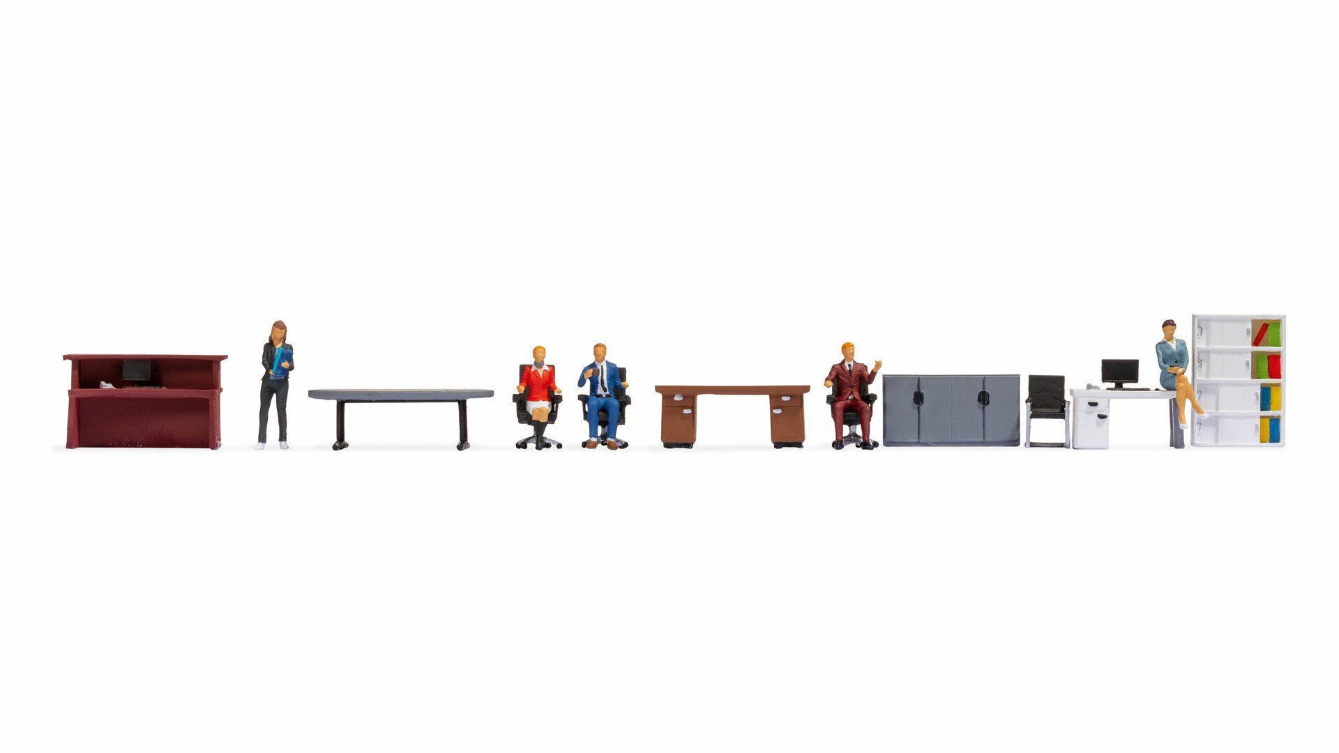 NOCH Dekofigur NOCH Figuren-Themenwelt „Büro“, Set mit Modellfigu