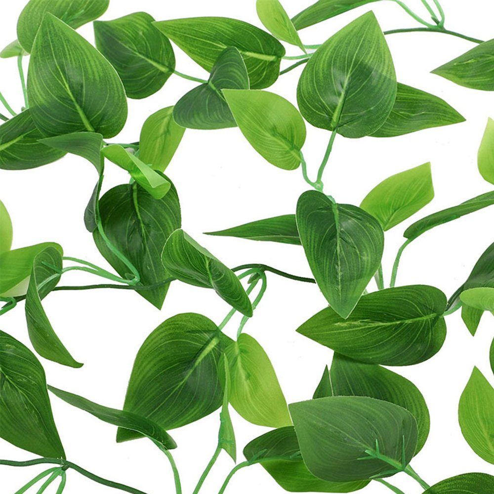 Kunstpflanze 4 Grün Stück Dill zggzerg Künstliche hängendes Blätter Hängepflanze,110cm Grüner Girlanden