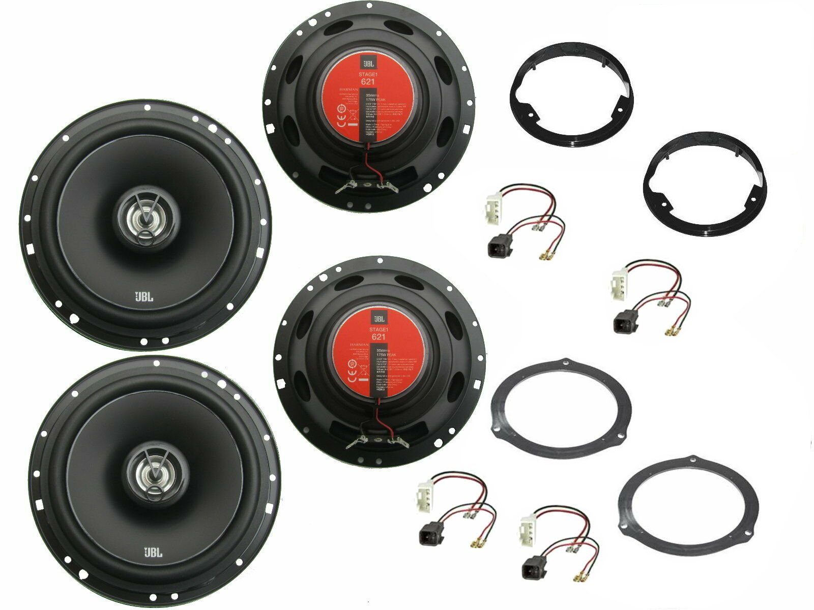 DSX JBL Boxen Einbauset für Ford S-Max WA6 Bj 04-15 Tür Vornehinten 700 W Auto-Lautsprecher (140 W)