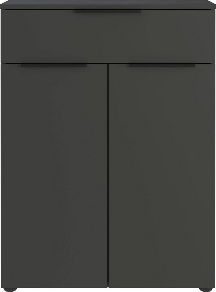 GERMANIA Midischrank Crandon Kommode mit einer Schublade und 2 Türen,ein  verstellbarer Einlegeboden