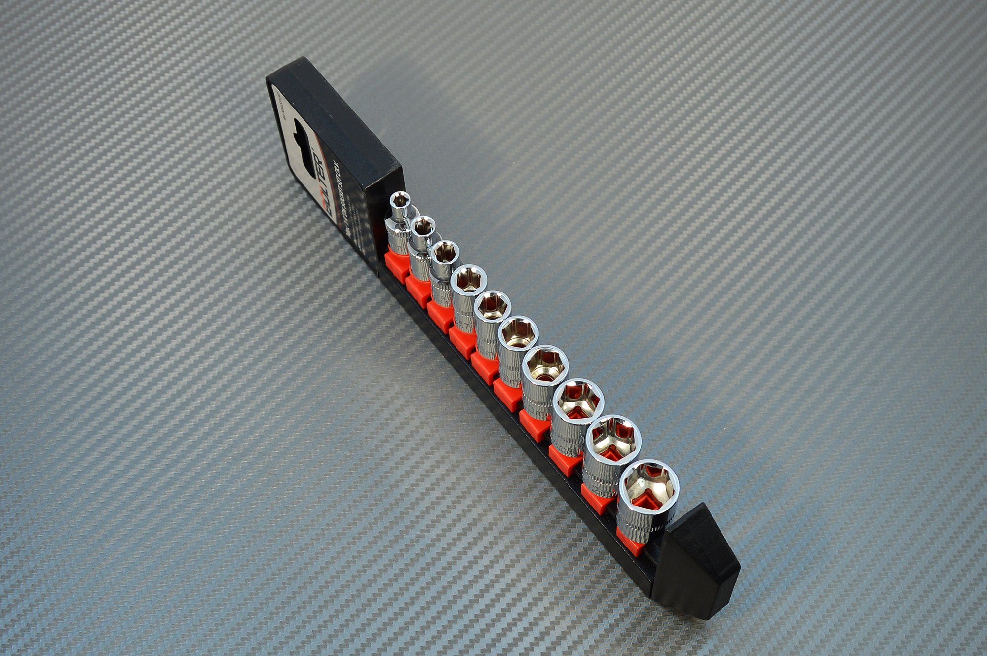 6kt 1/4 1-St. Einsatz und Steckschlüsselset Nüsse Set Steckschlüsselsatz Bolter Bit- kant 4-13 mm, 6