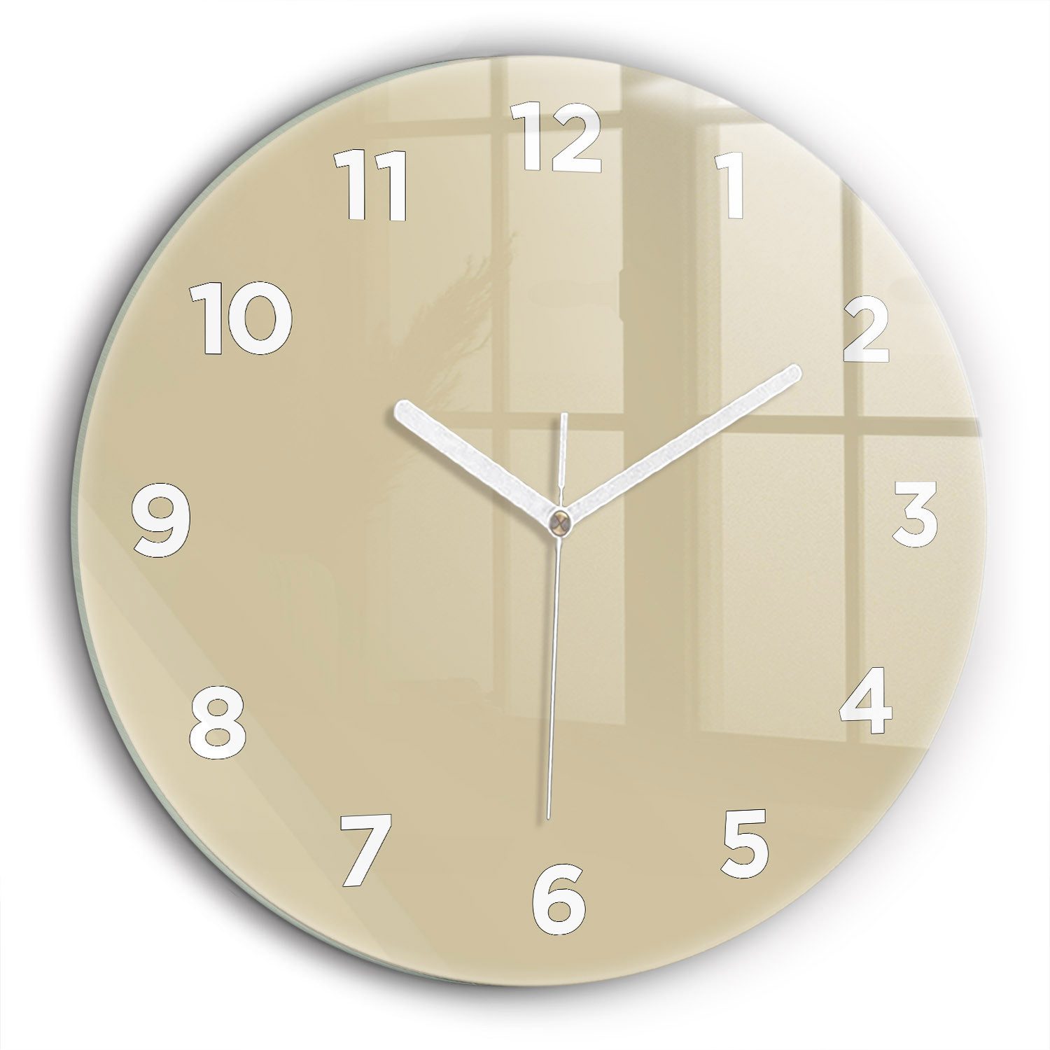 Tulup Wanduhr Modernistische Runde Glasuhr 60cm günstig online kaufen