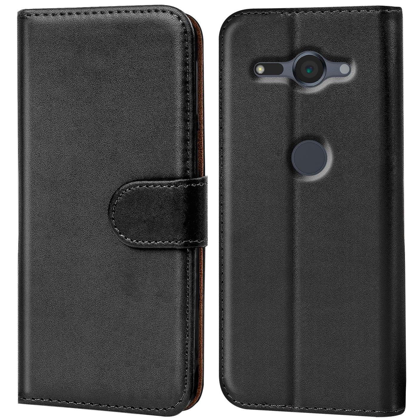 CoolGadget Handyhülle Book Case Handy Tasche für Sony Xperia XZ2 Compact 5 Zoll, Hülle Klapphülle Flip Cover für Sony XZ2 Compact Schutzhülle stoßfest