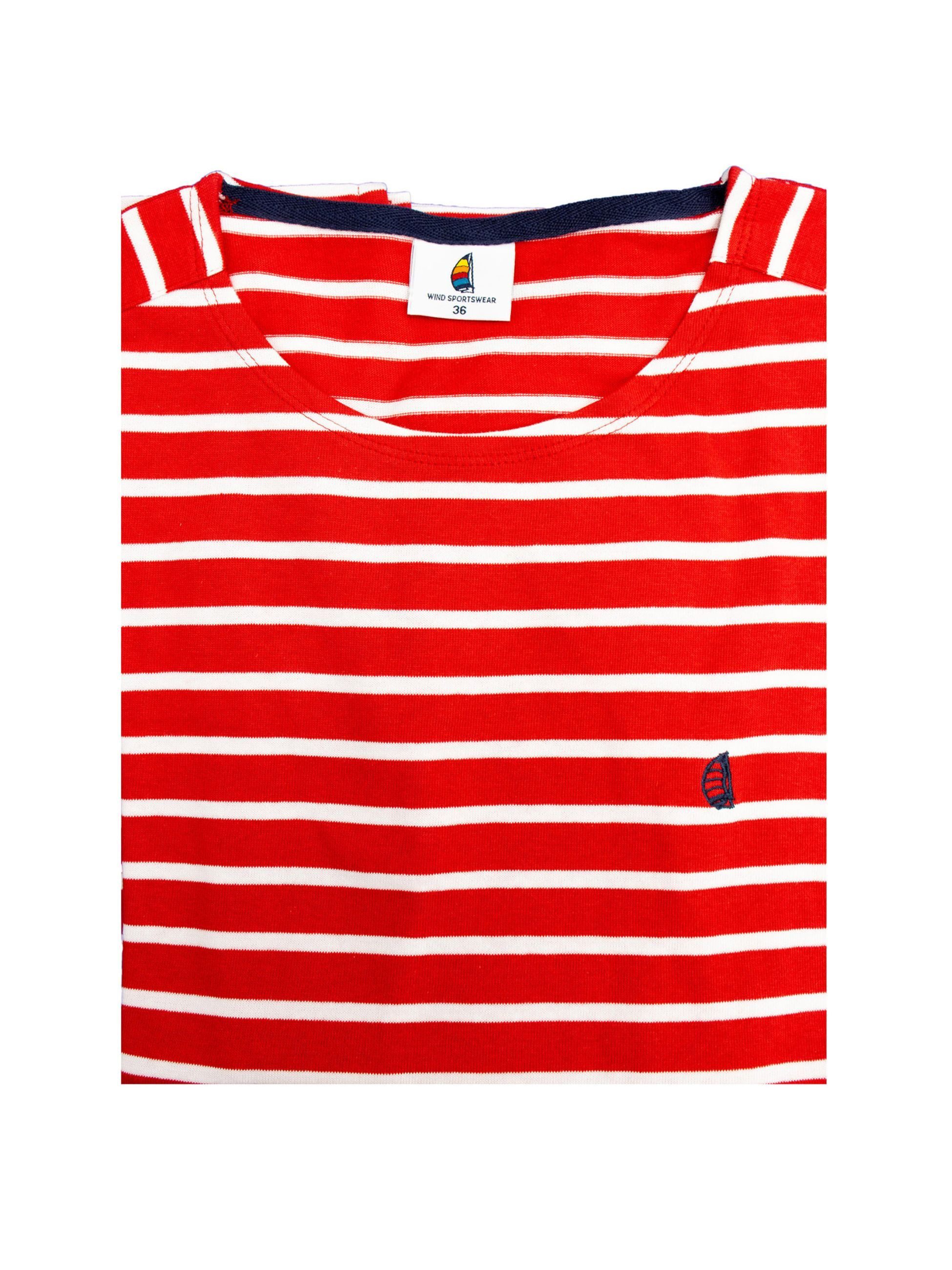 Wind sportswear Longsweatshirt Damen Langarm T-Shirt gestreift (1-tlg)