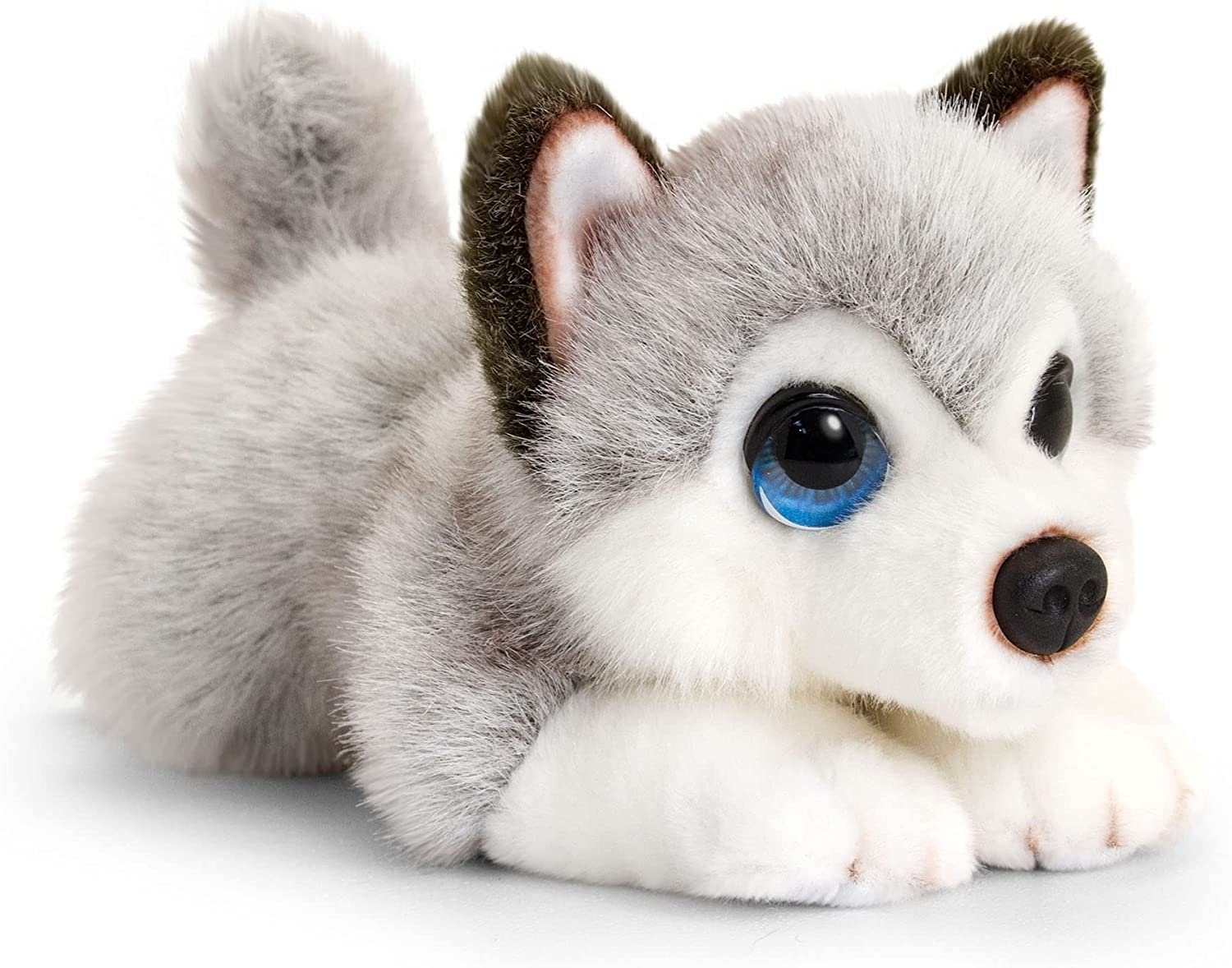 Lashuma Kuscheltier Husky (1-St., 25 cm), flauschiges Stofftier, grau, weiß günstig online kaufen