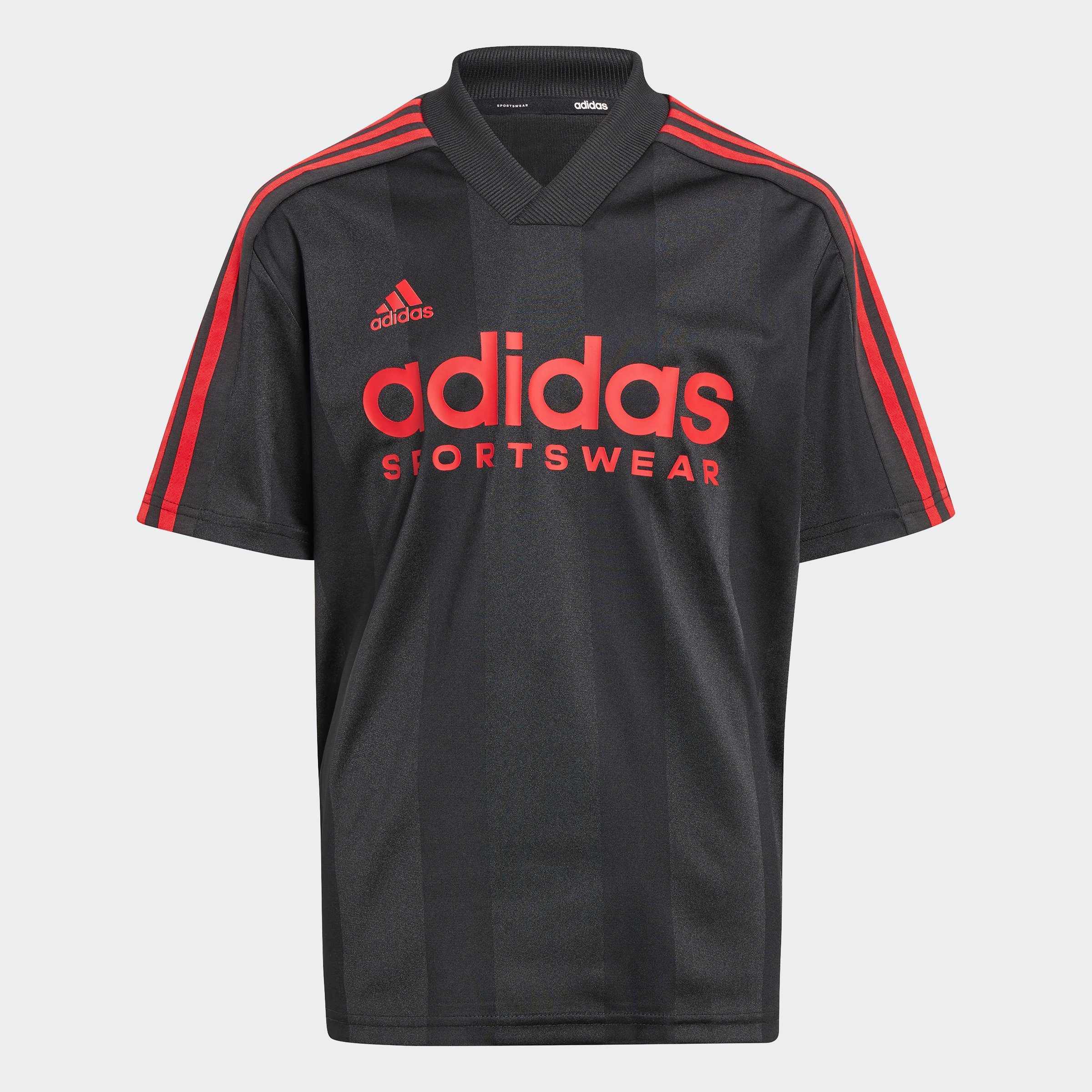adidas Sportswear T-Shirt TIRO KIDS Black / Black / Better Scarlet