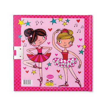 Partystrolche Tagebuch Tagebuch Rachel Ellen Kleine Ballerina mit Schloss und Schlüssel Rachel Ellen, Hardcover