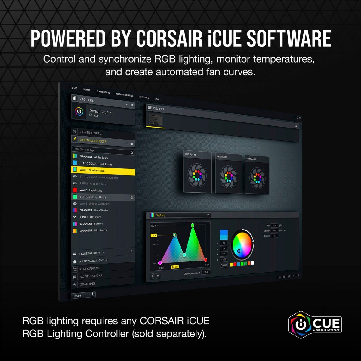 Corsair Gehäuselüfter iCUE RGB ELITE SP120