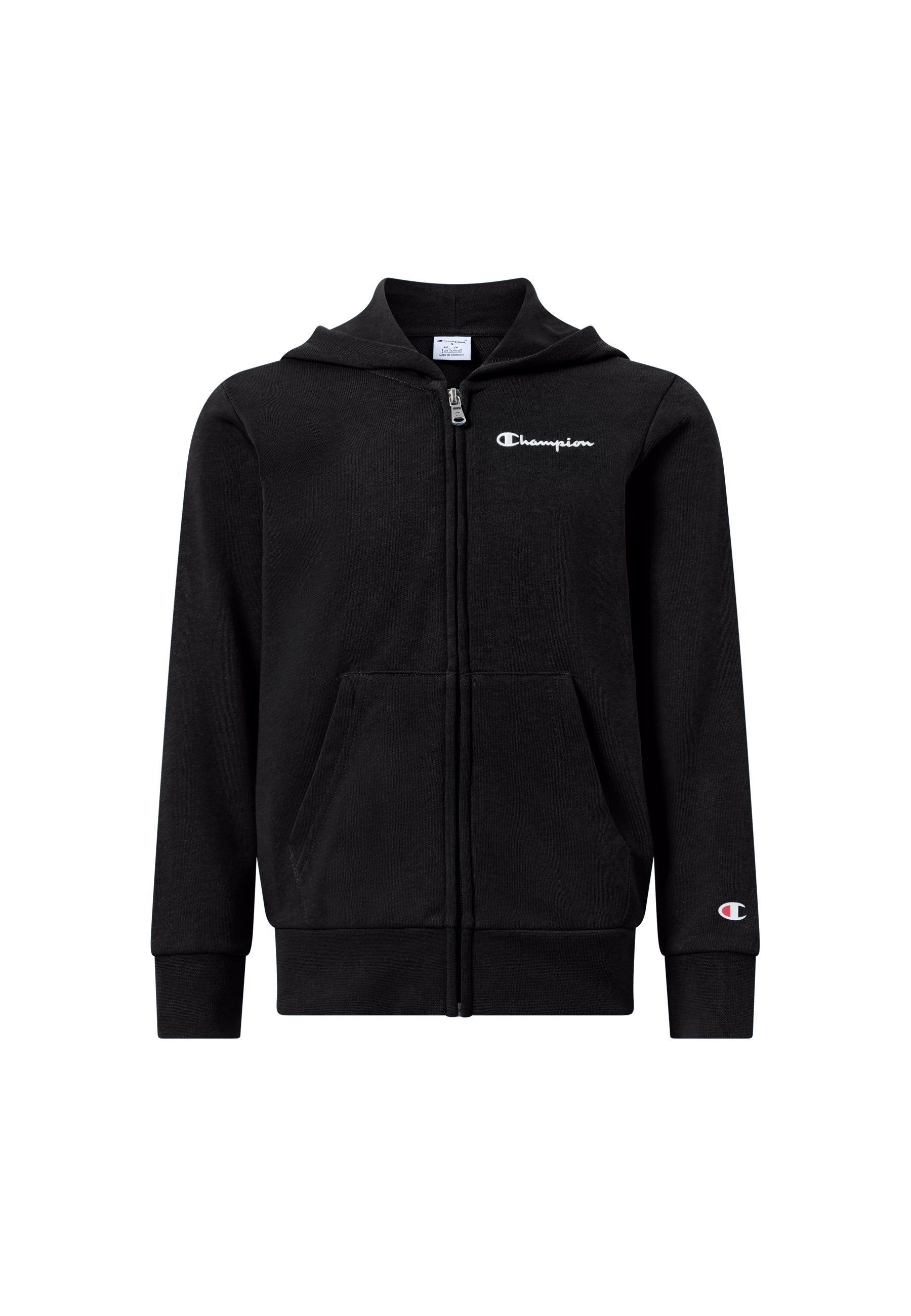 Champion Kapuzensweatjacke ICONS CONTRAST Terry Full Zip Hoodie mit Kapuze, mit Reißverschluss, für Kinder, mit Rundhalsausschnitt