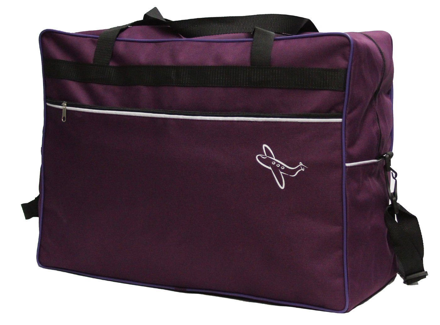 Aves-24 Reisetasche REISETASCHE 40 x 20 x 25 cm Bordcase Reise Koffer HANDGEPÄCK, Lila | Reisetaschen