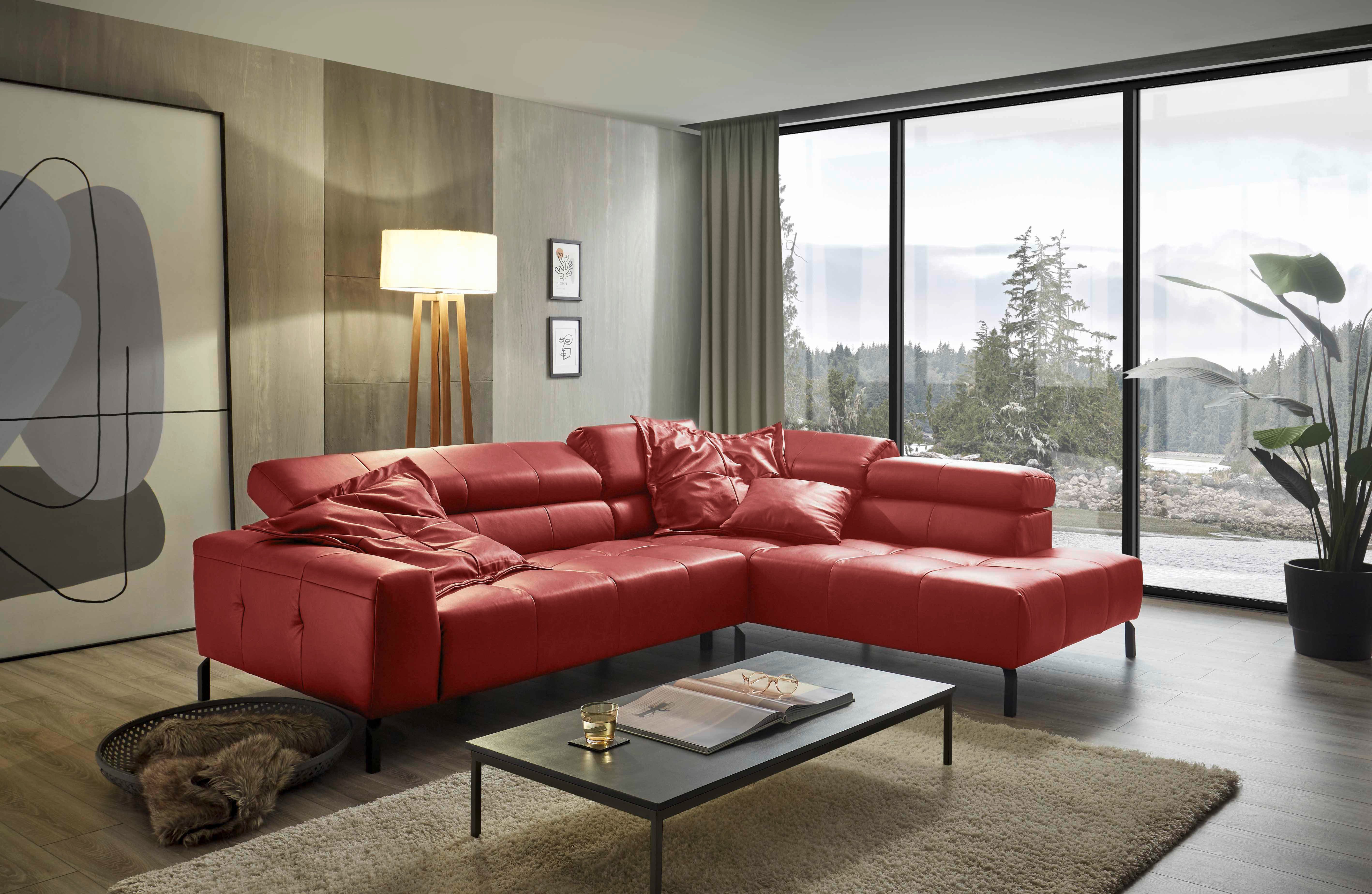 PLACES OF STYLE Ecksofa "Claya, L-Form, incl. Kopfteilverstellung, Breite 2 günstig online kaufen