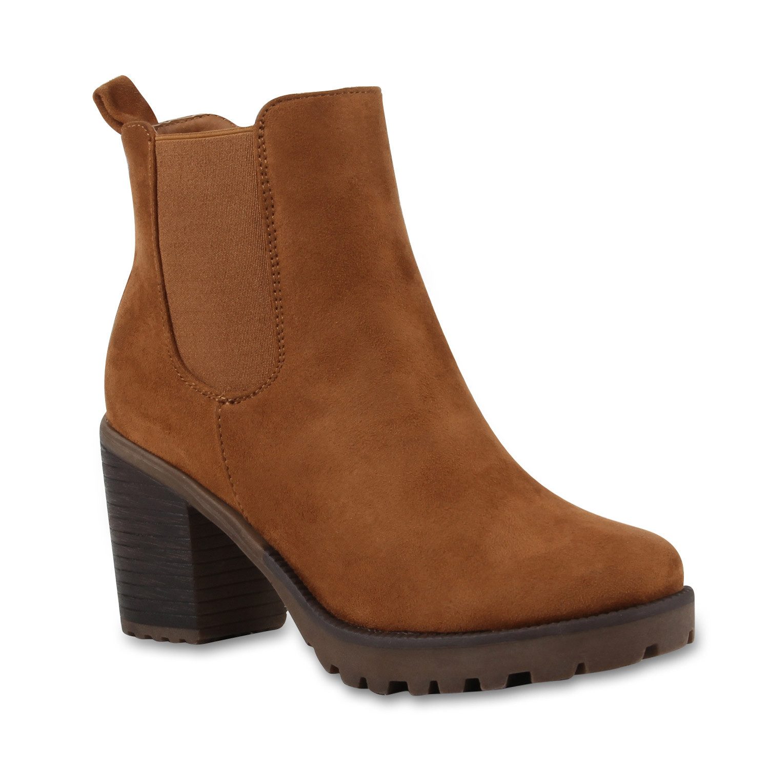 VAN HILL 77276 Chelseaboots Damen Stiefeletten Chelsea Boots Profilsohle 70 günstig online kaufen