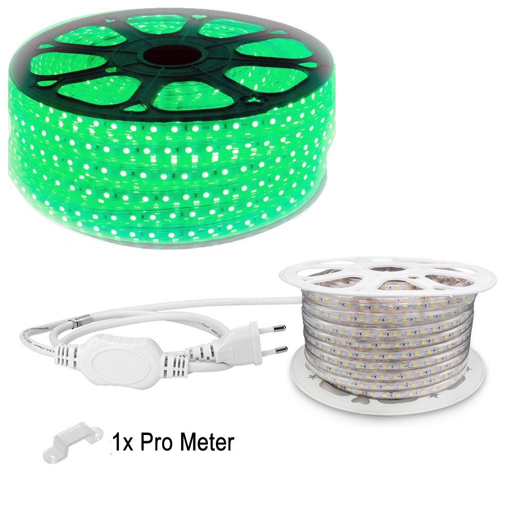 Aigostar LED Stripe LED Strip Streifen Band für innen und Außen, 10m Grün für innen und Außen Anwendung